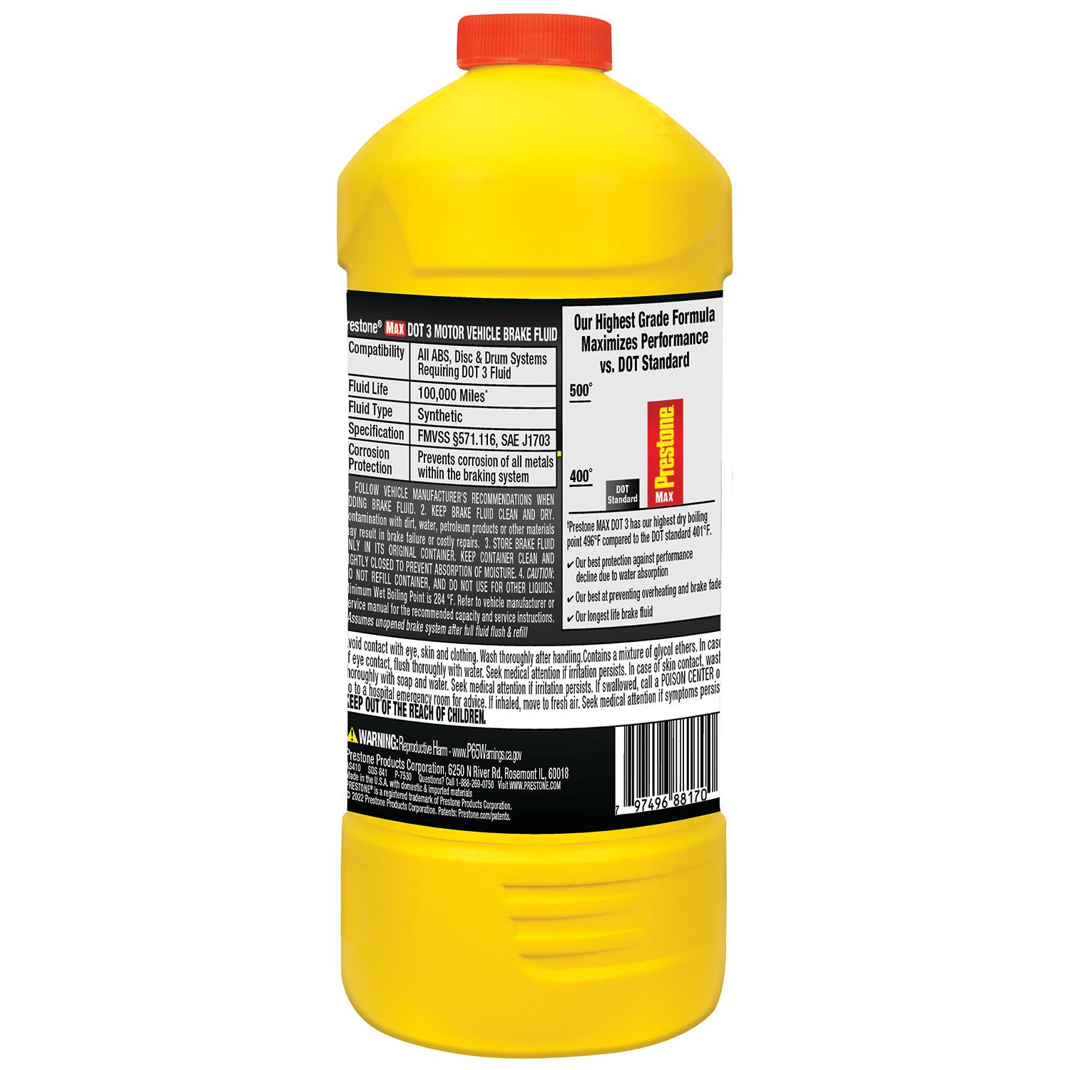 Prestone DOT 3 Brake Fluid 32 ounce