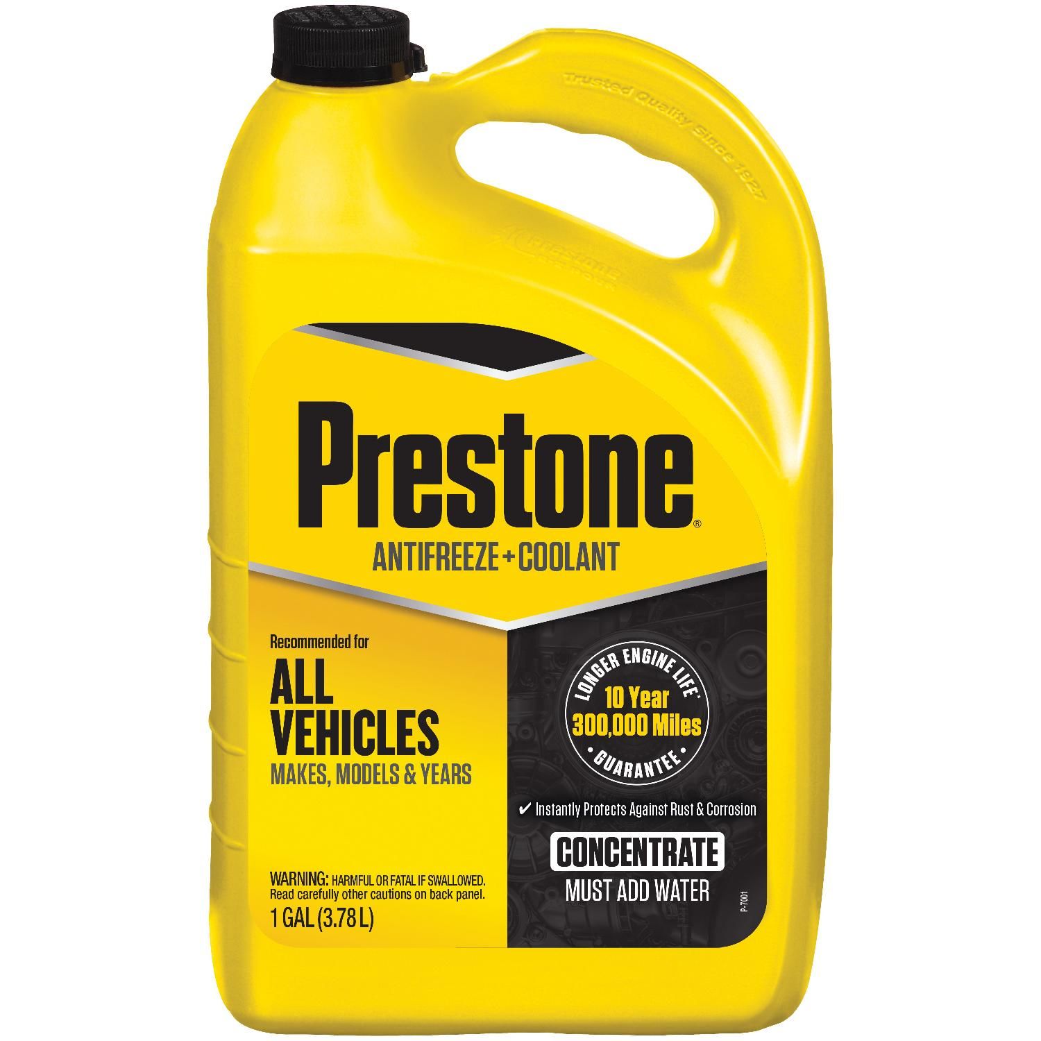 Prestone Yellow Concentrate Engine Coolant / Antifreeze for Honda Pilot
