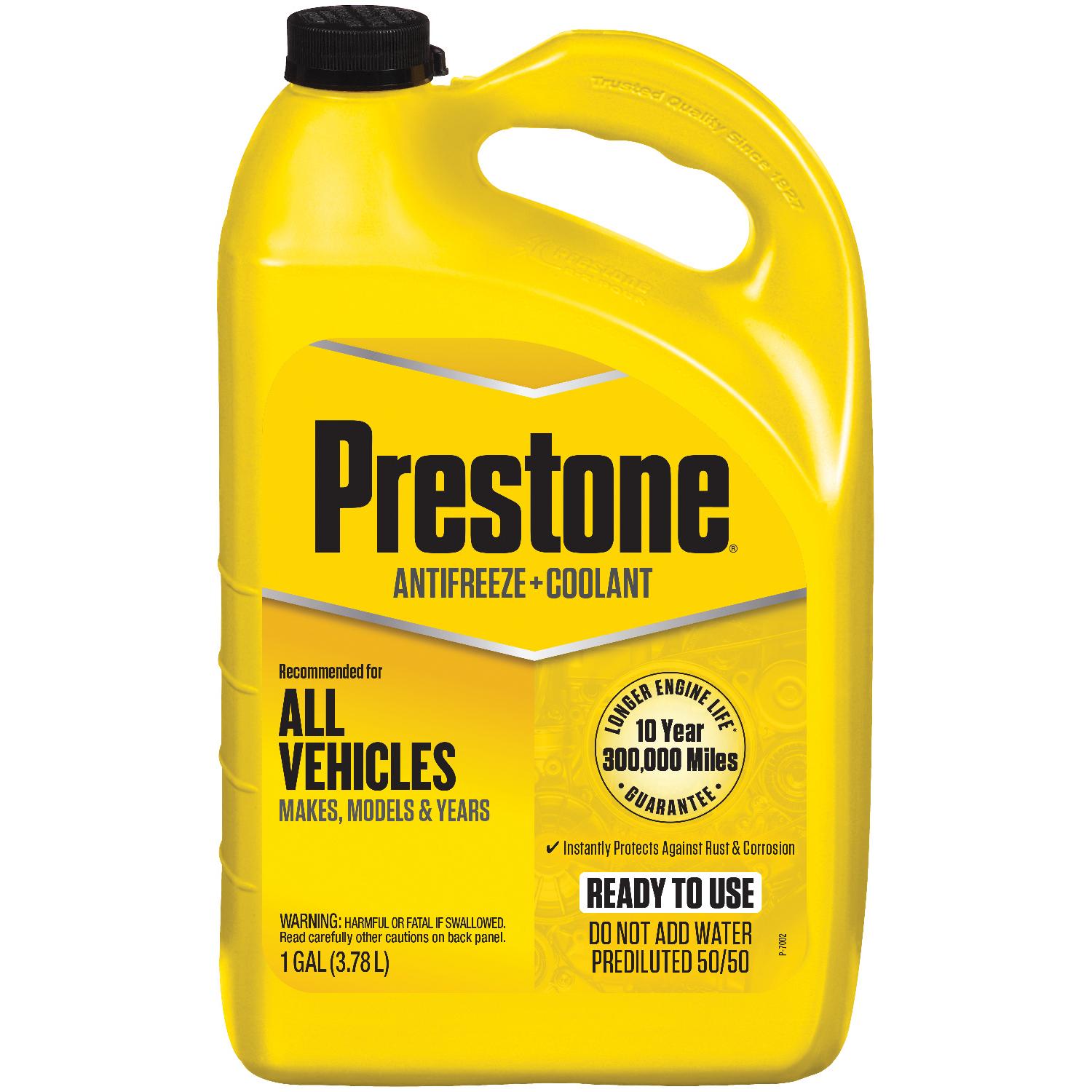 Prestone Yellow Pre-Mixed Engine Coolant / Antifreeze for Honda Pilot