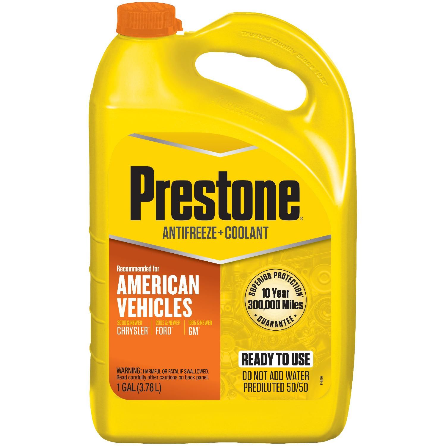 Prestone Orange Pre-Mixed Engine Coolant / Antifreeze for Dodge Ram 1500