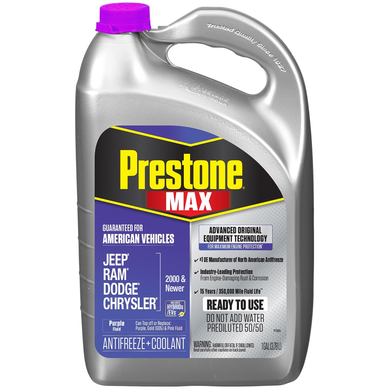 Prestone Purple Pre-Mixed Engine Coolant / Antifreeze for Dodge Ram 1500
