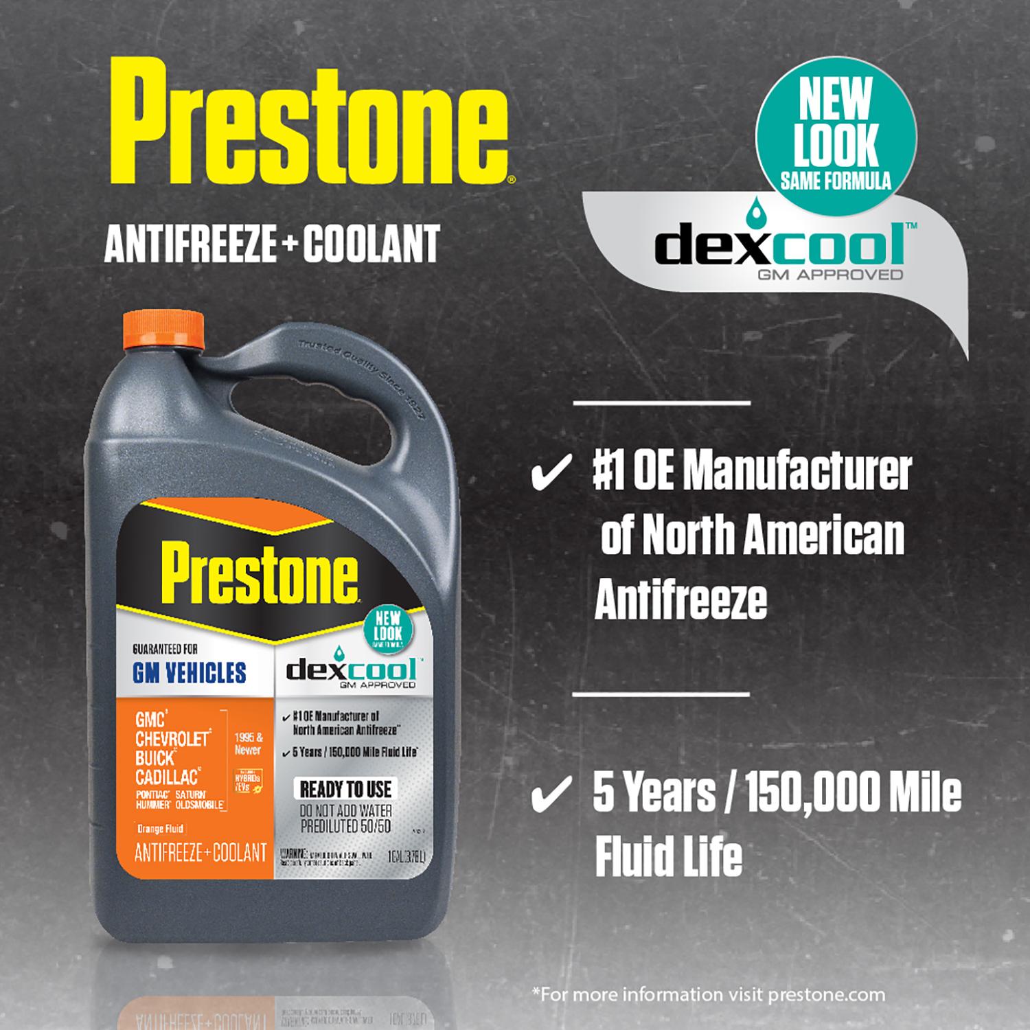 Prestone Orange Pre-Mixed Engine Coolant / Antifreeze