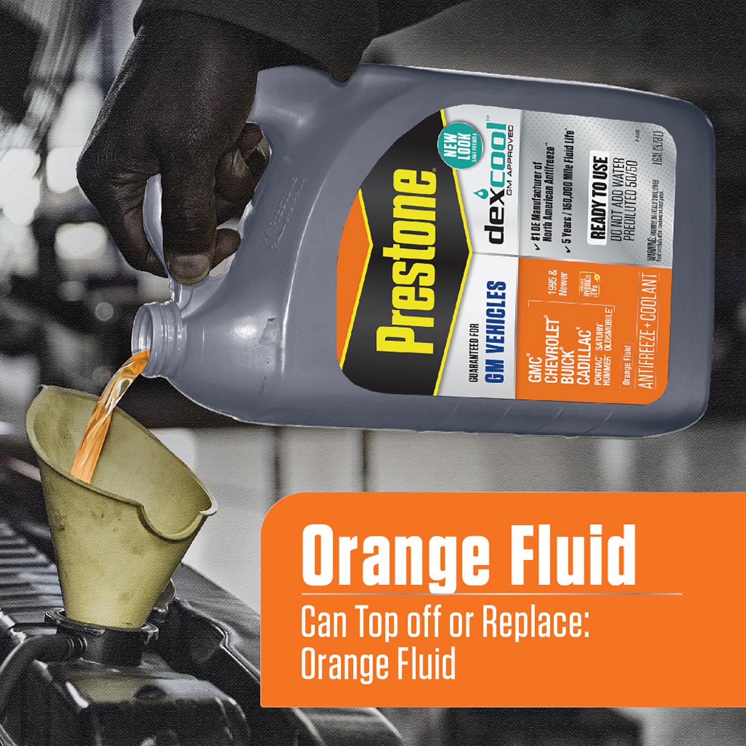 Prestone Orange Pre-Mixed Engine Coolant / Antifreeze
