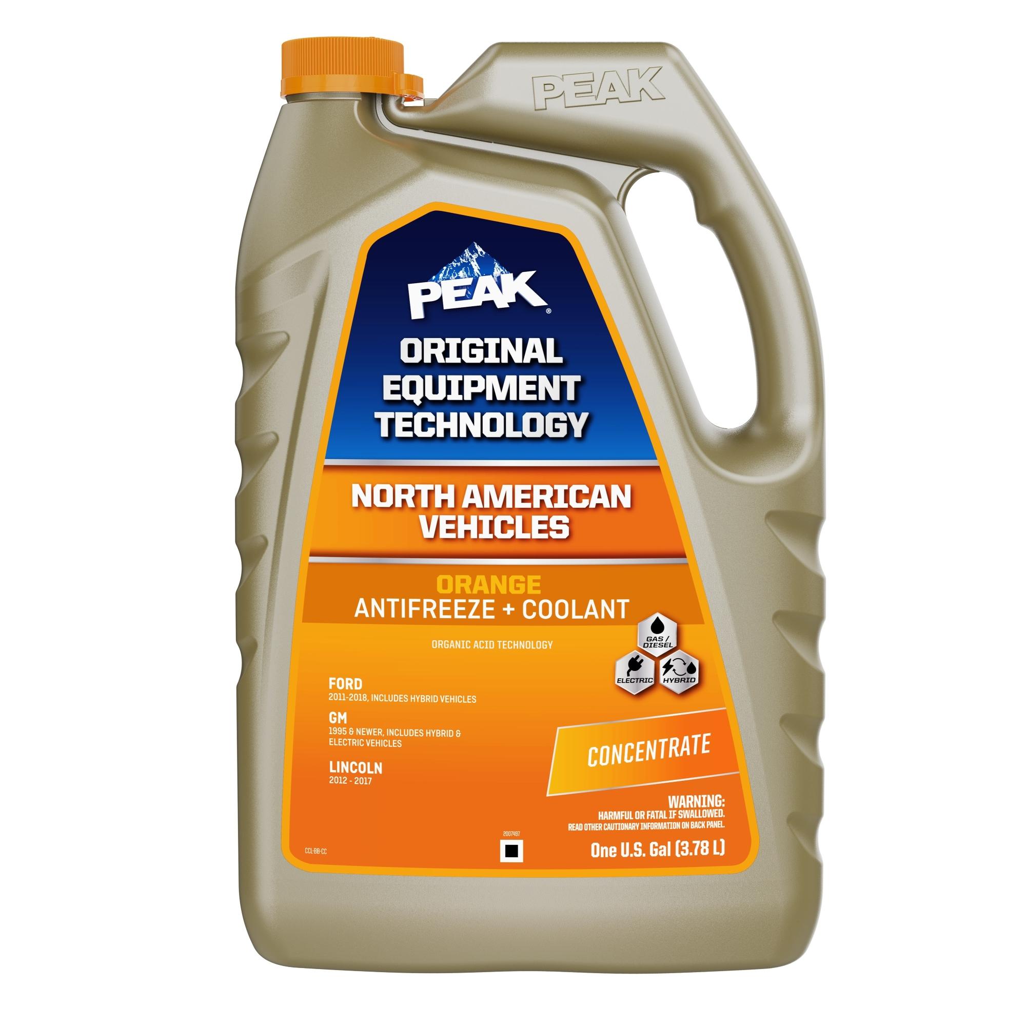 PEAK Original Equipment Technology North American Orange Concentrate Engine Coolant / Antifreeze for International 4900