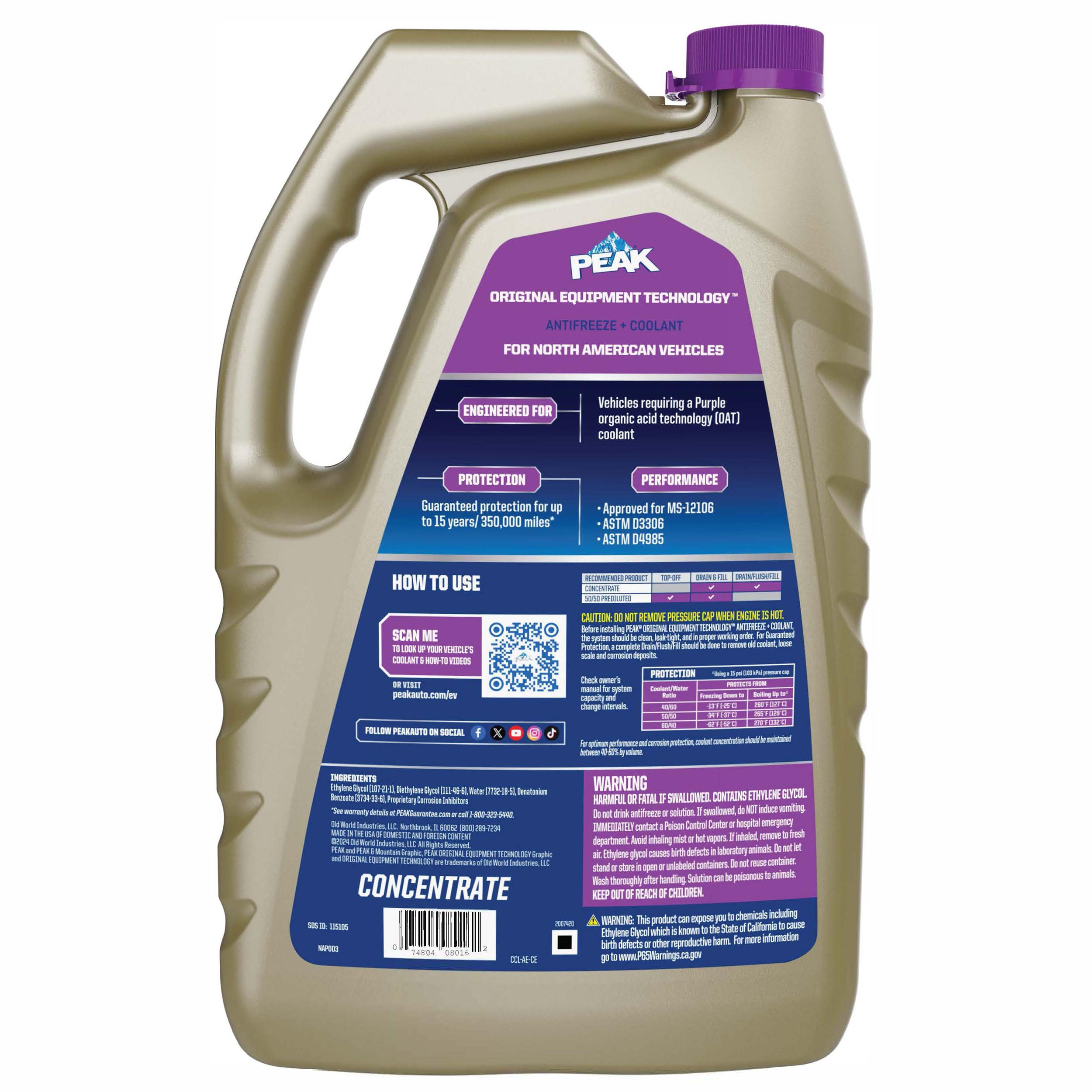 PEAK ORIGINAL EQUIPMENT TECHNOLOGY Purple 1 to 1 Concentrate