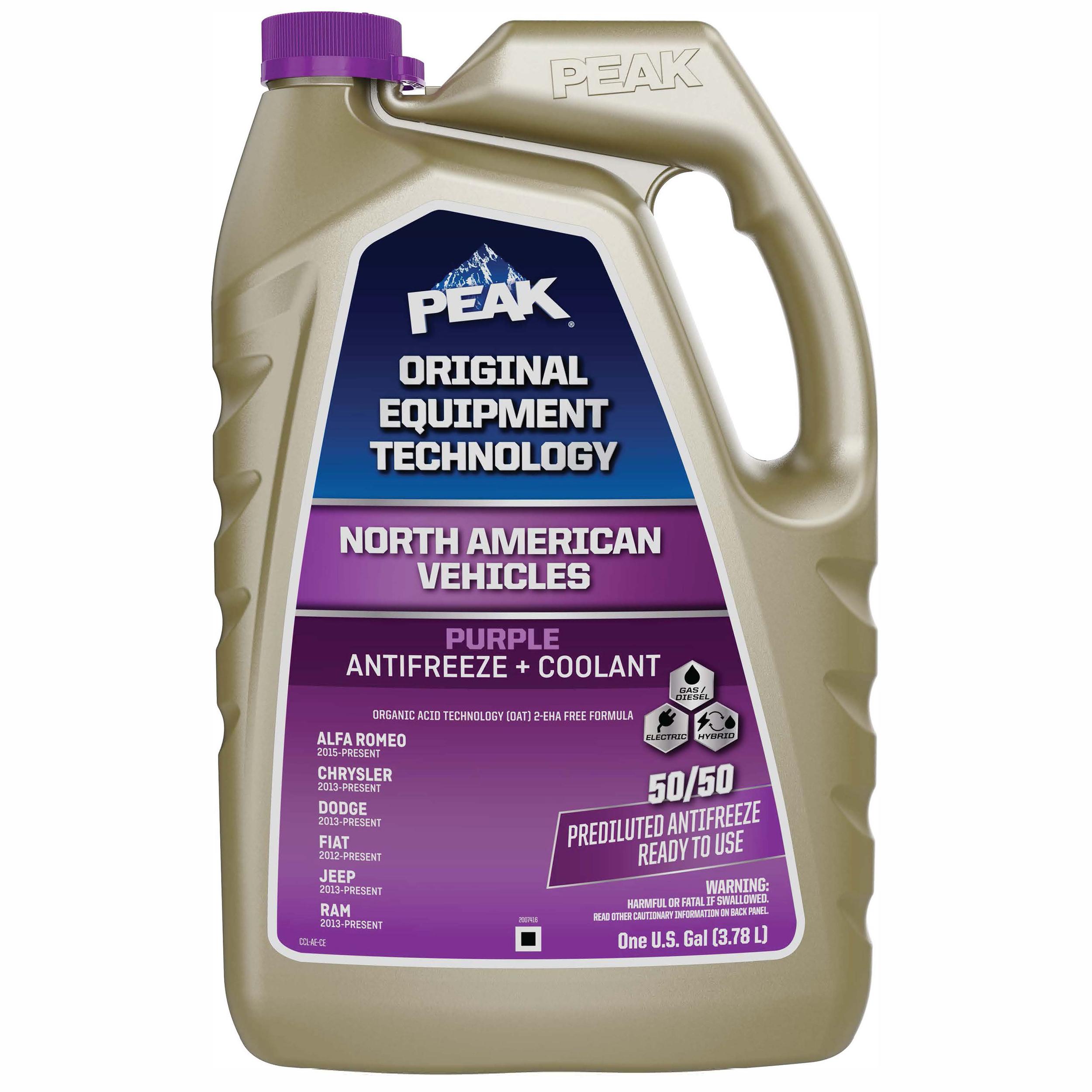 PEAK Original Equipment Technology North American Purple Pre-Mixed Engine Coolant / Antifreeze for International 4900