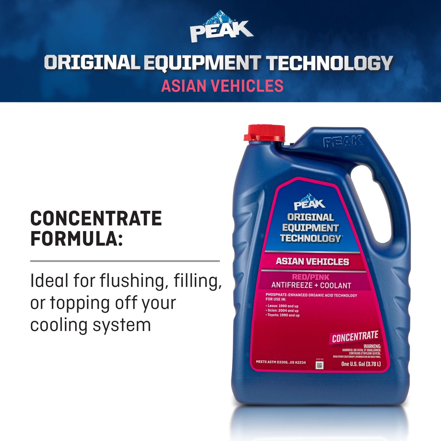 PEAK Original Equipment Technology Asian Red Concentrate Engine