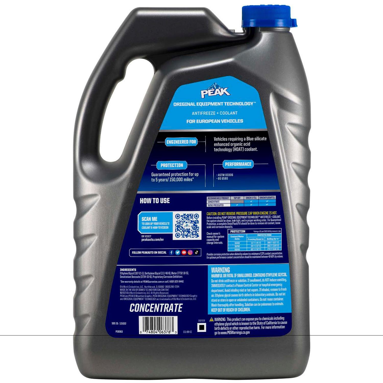 PEAK Original Equipment Technology European Blue Concentrate
