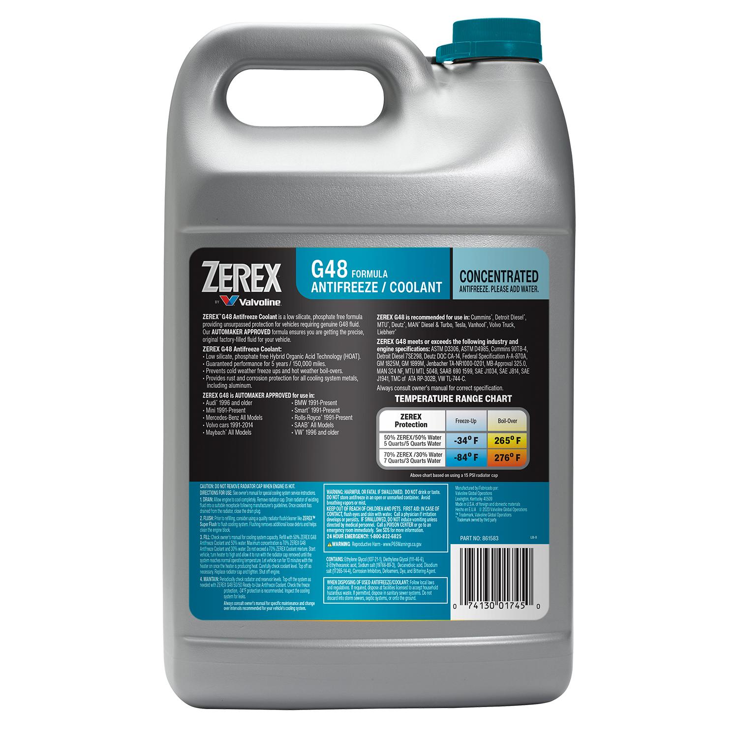 Zerex G48 Engine Coolant / Antifreeze 861583 | AutoZone