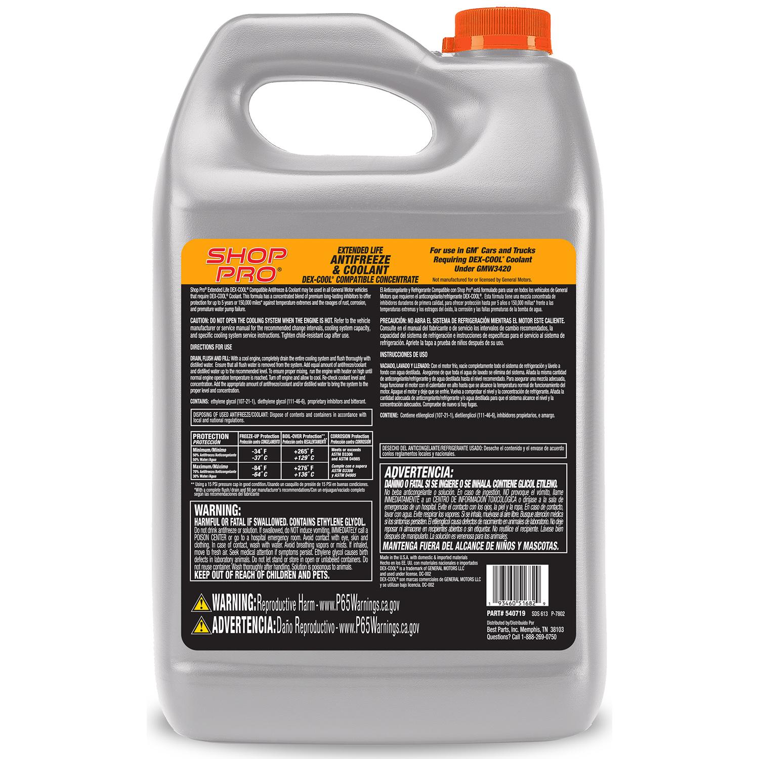 ShopPro Orange Concentrate Engine Coolant / Antifreeze | AutoZone