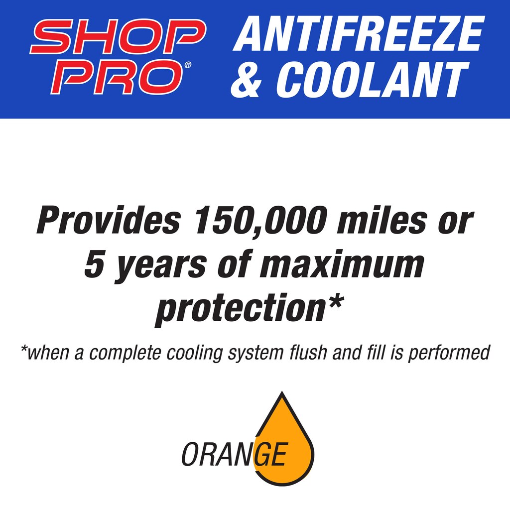 ShopPro Orange Pre-Mixed Engine Coolant / Antifreeze | AutoZone