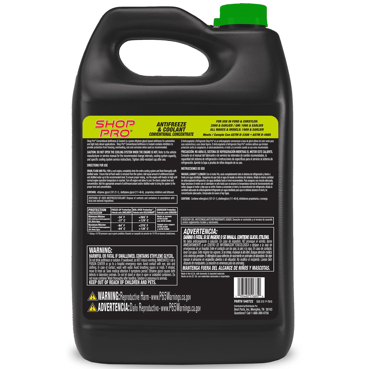 ShopPro Green Concentrate Engine Coolant / Antifreeze | AutoZone