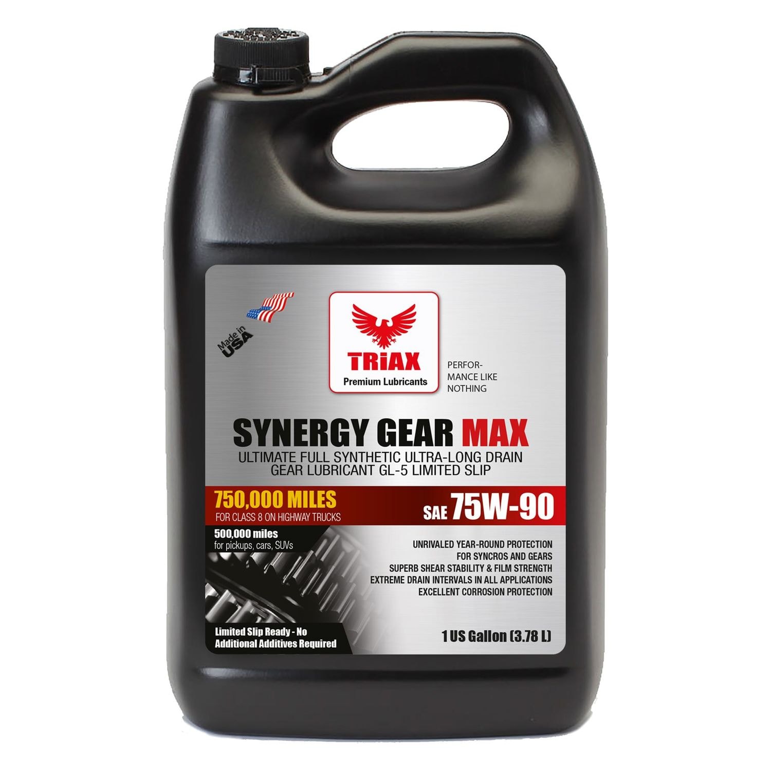 Triax Lubricants Synergy Gear Max 75W-90 Full Synthetic Gear Oil 1