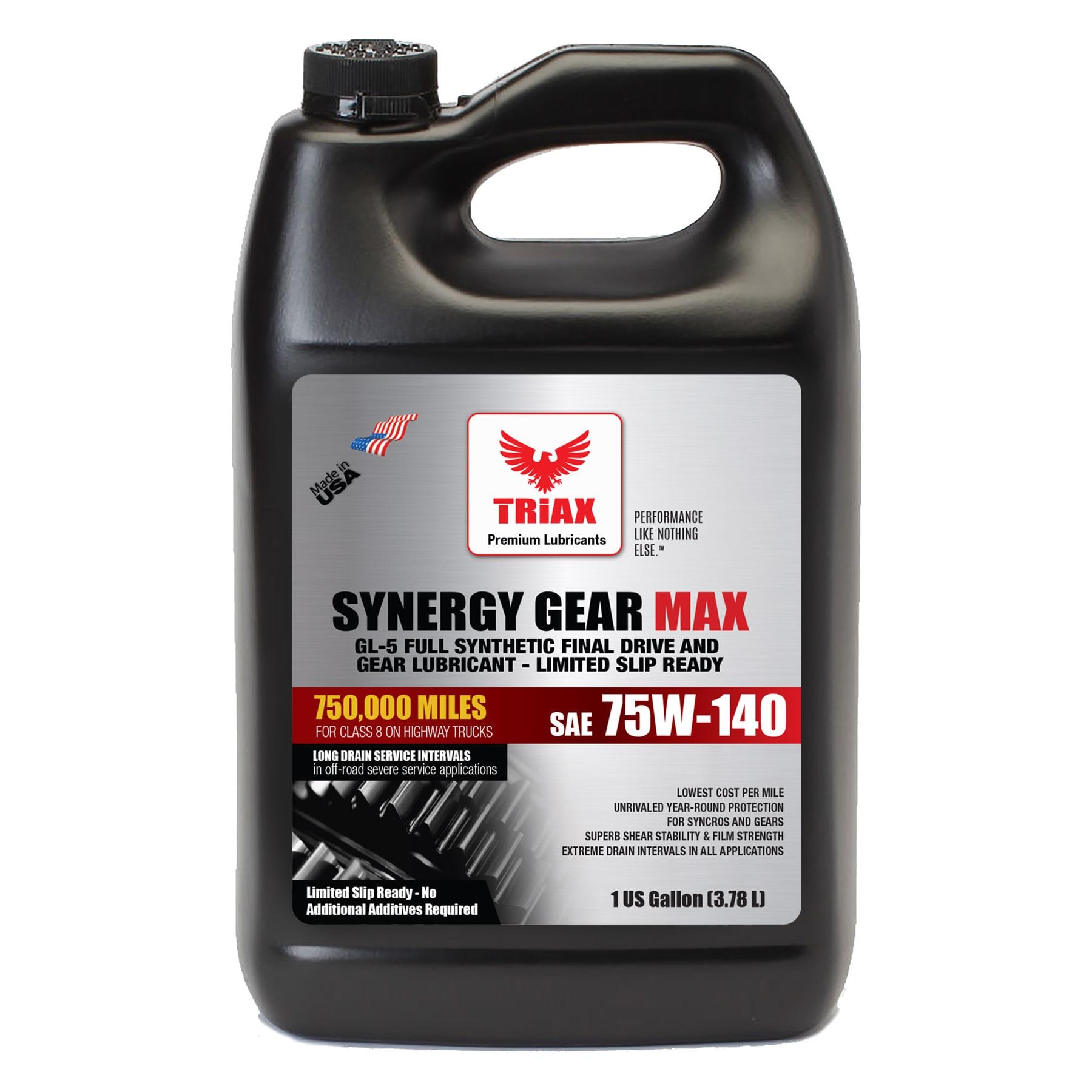 TRIAX Lubricants Full Synthetic Gear Oil 75W-140 1 Gallon | AutoZone