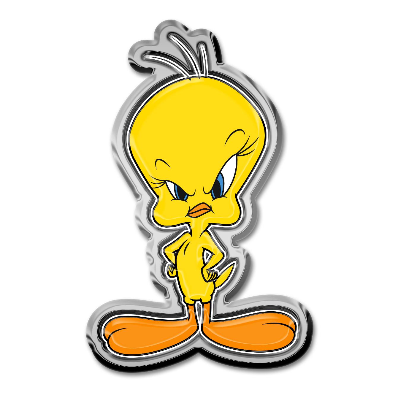 専用　tweety様 Elektroplate Officially Licensed Tweety Bird Chrome Auto Emblem