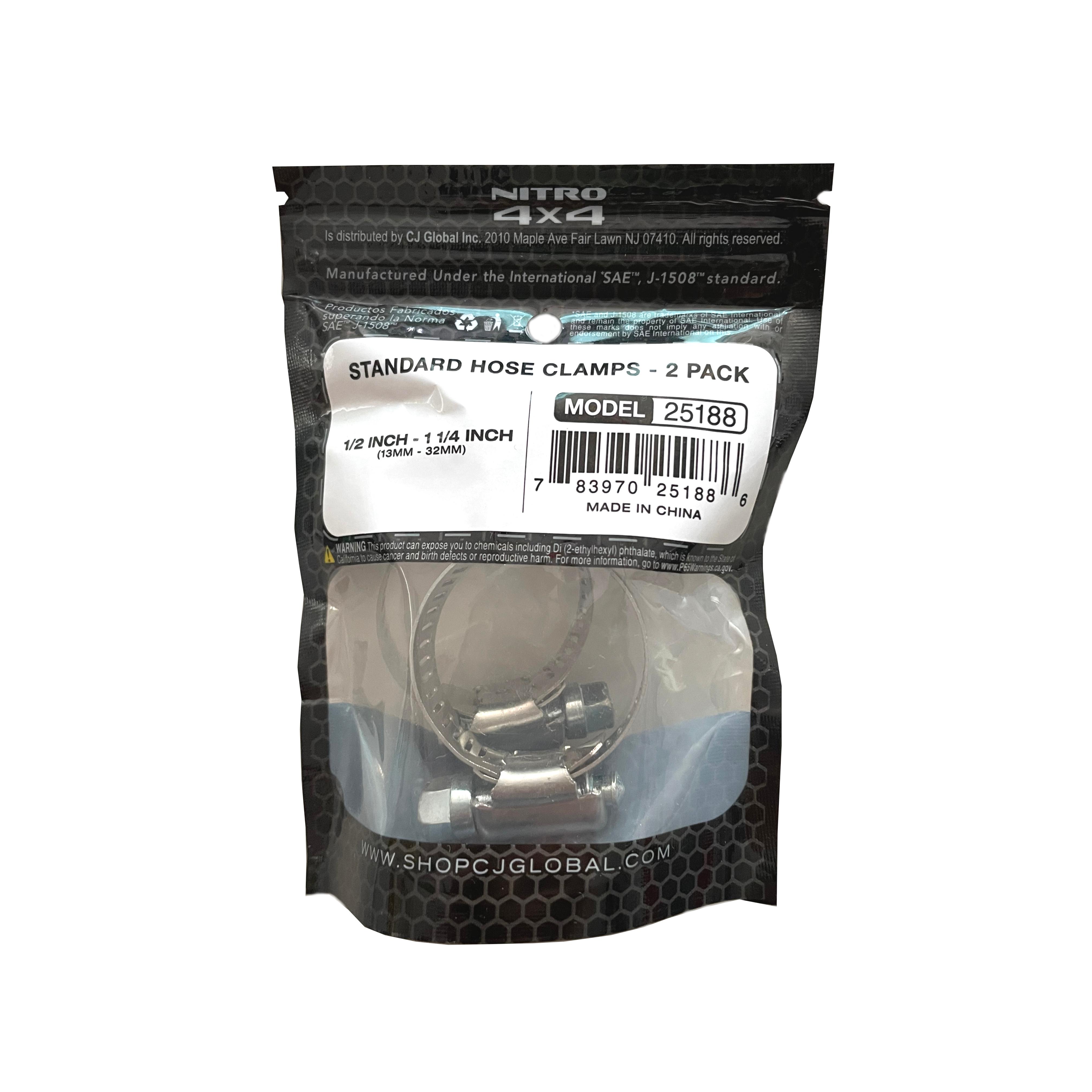 Varese 1/2in to 1 1/4in Hose Clamp 2 Pack | AutoZone