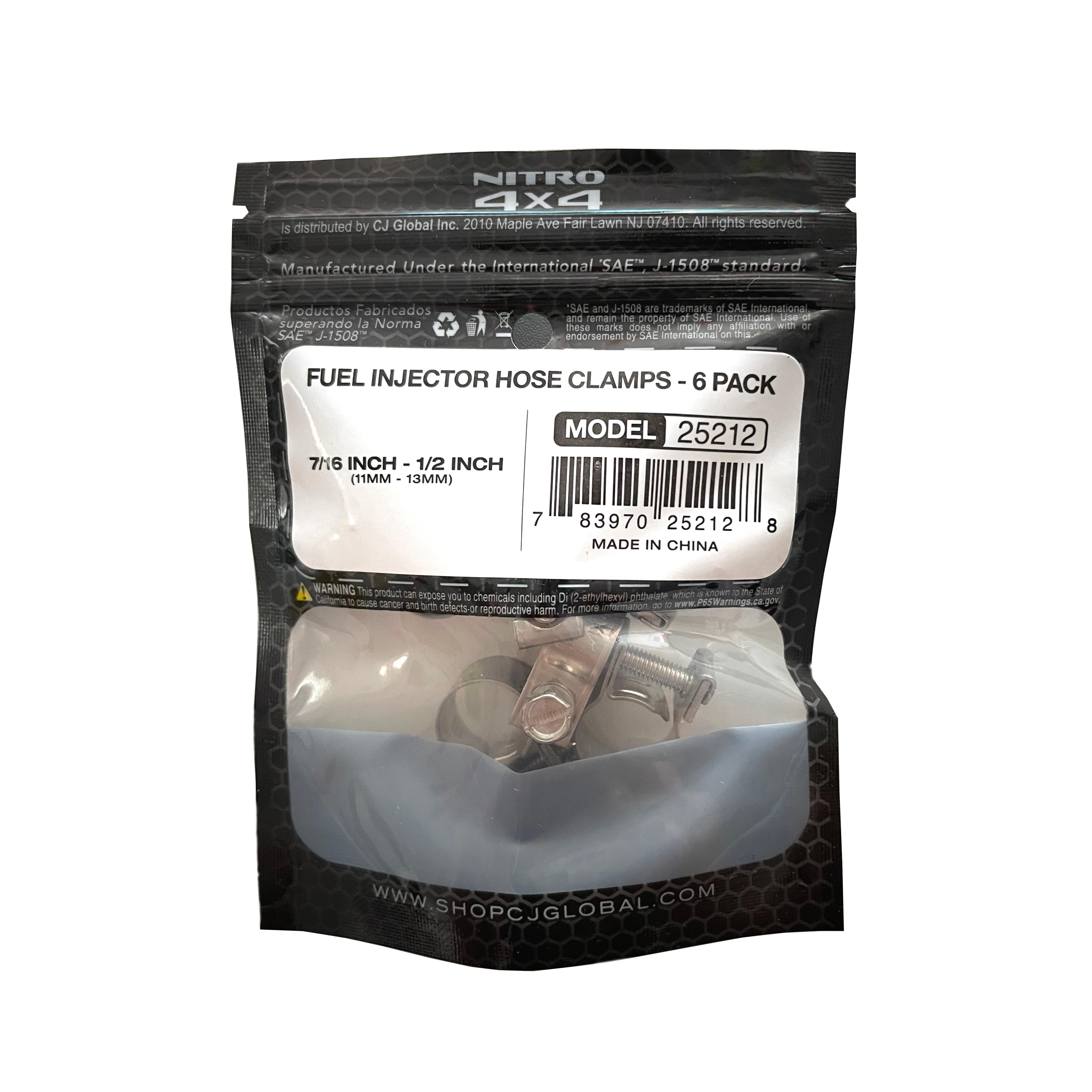 Nitro 4 X 4 Hose Clamp 6 Piece 25212 | AutoZone