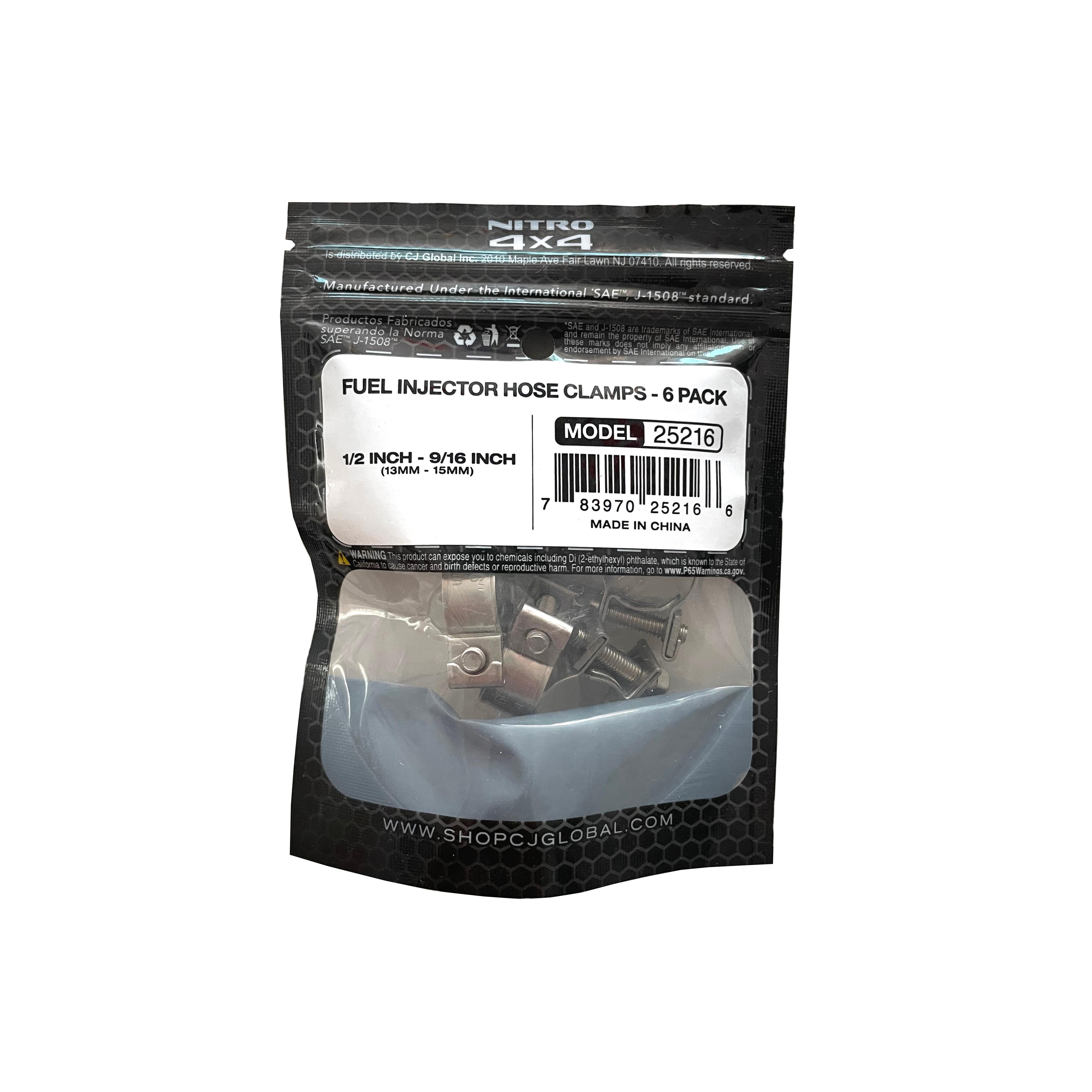 Nitro 4 X 4 Hose Clamp 6 Piece 25216 | AutoZone