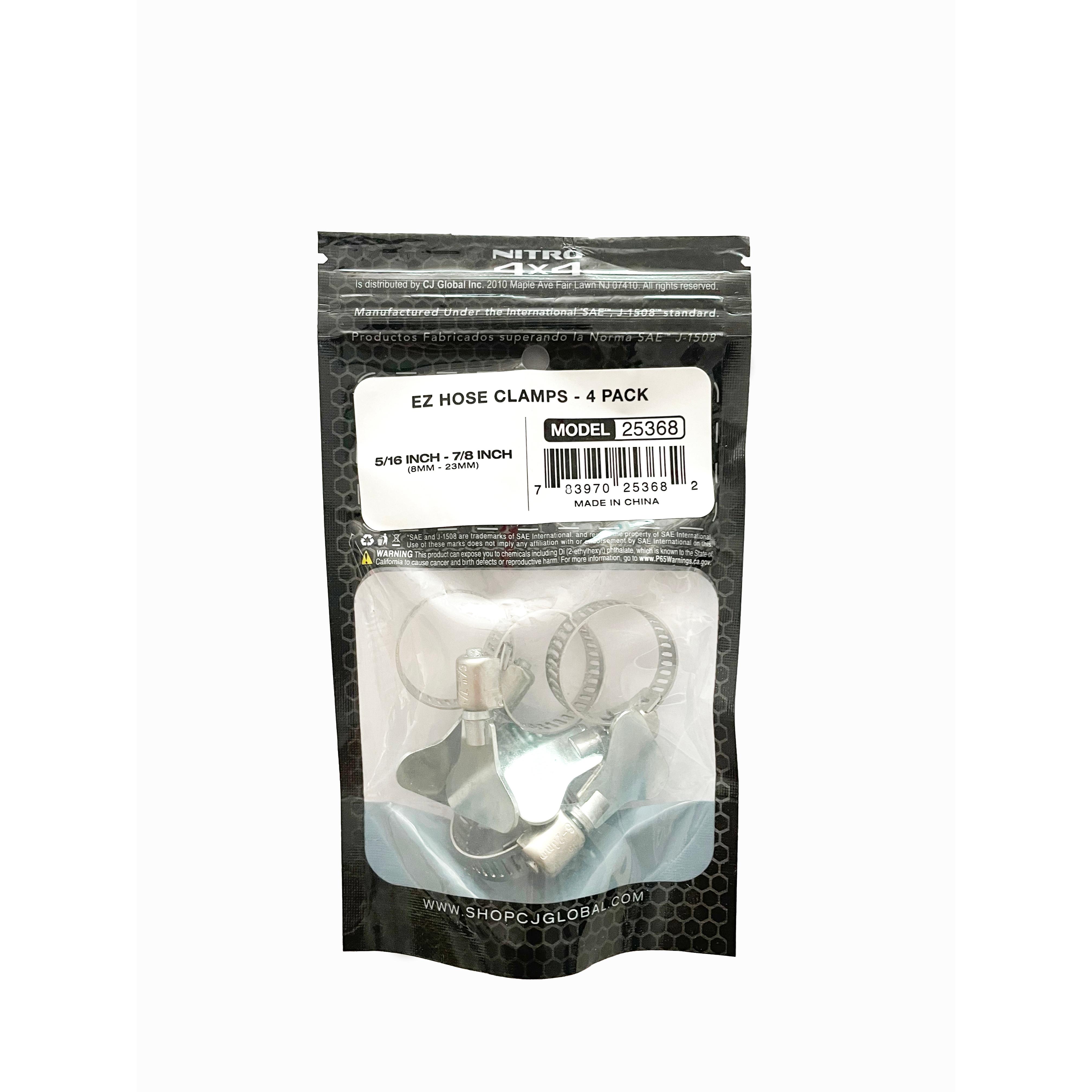 Nitro 4 X 4 Hose Clamp 4 Piece 25368 | AutoZone