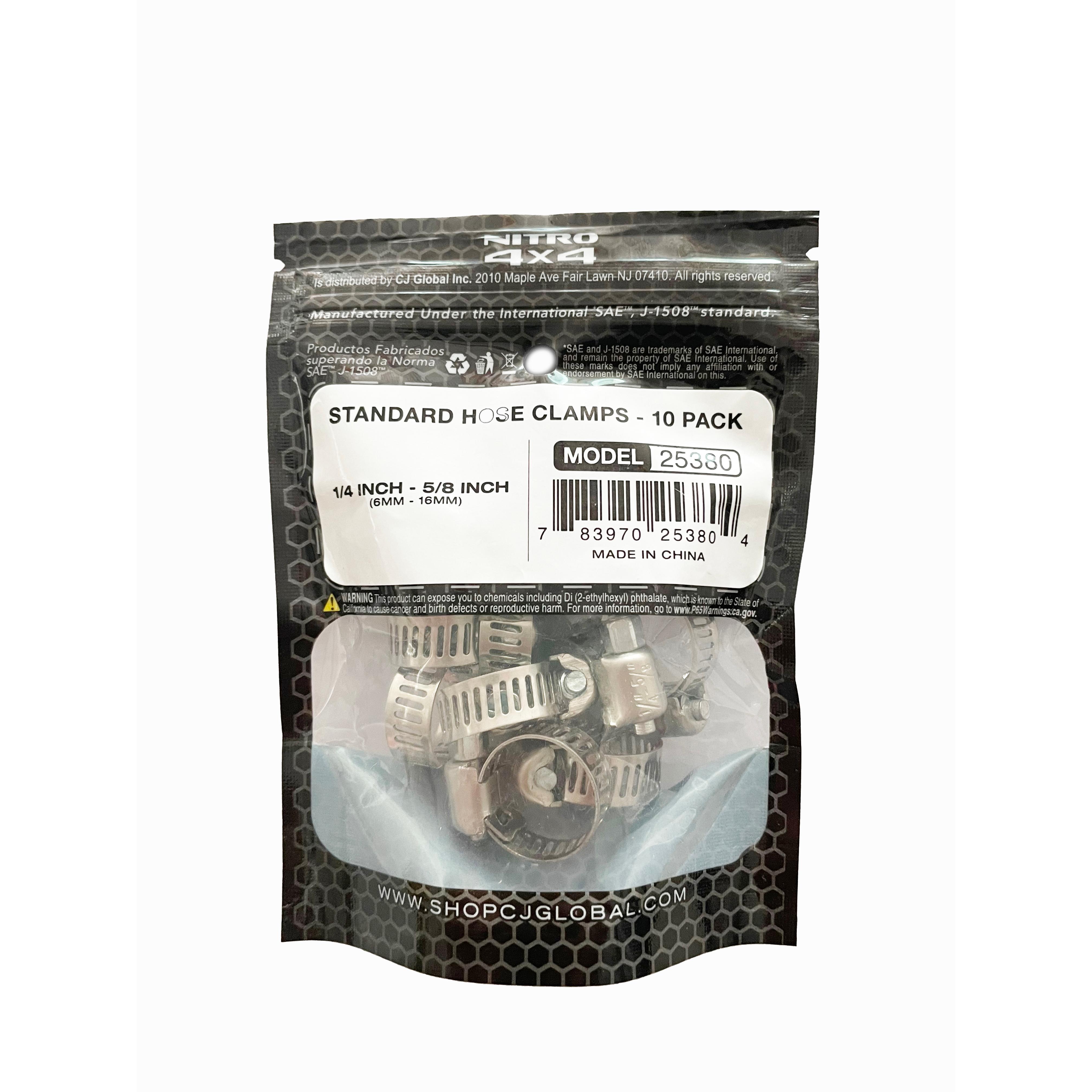 Nitro 4 X 4 Hose Clamp 10 Piece 25380 | AutoZone Nitro 4 X 4 Hose Clamp 10 Piece 25380 | AutoZone