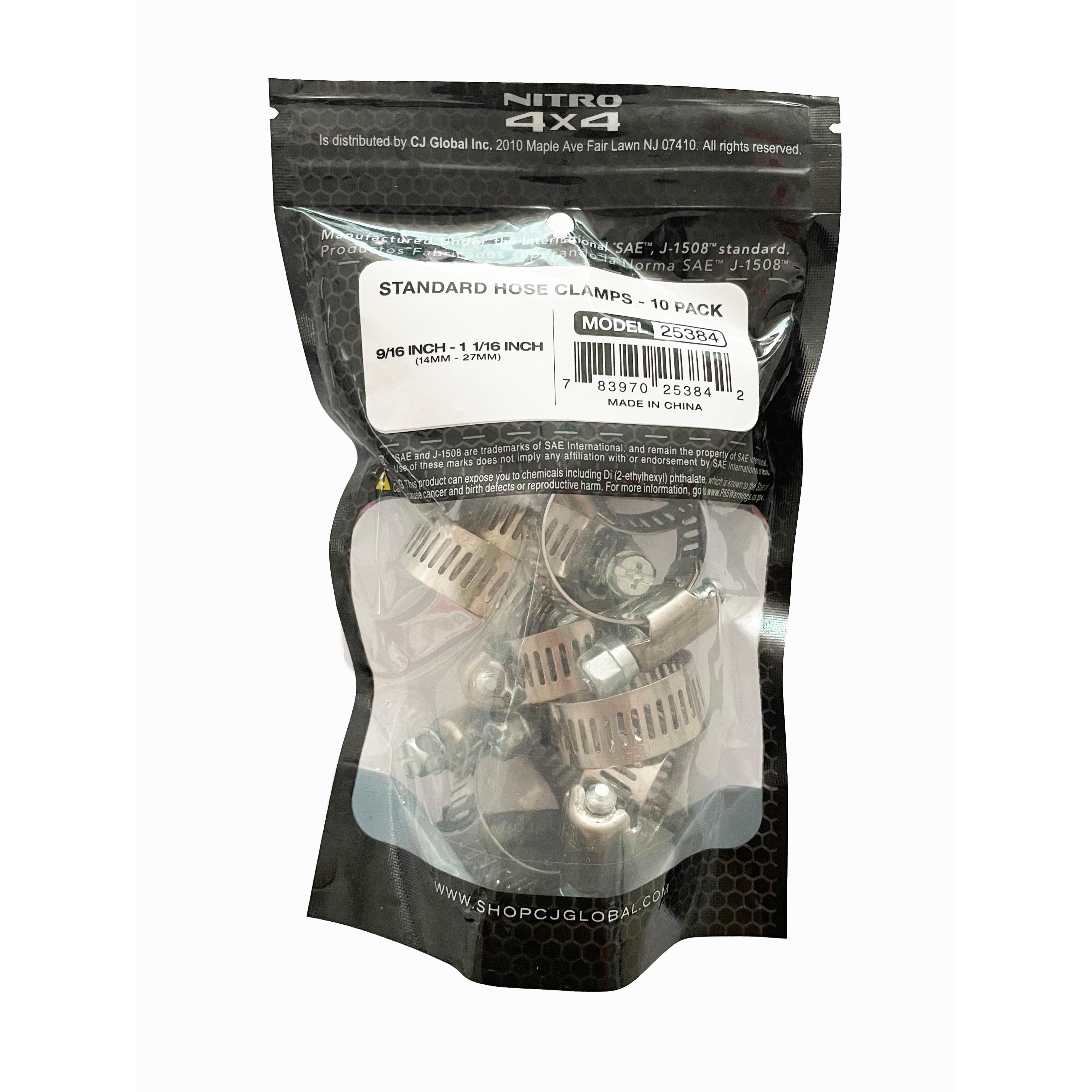 Nitro 4 X 4 Hose Clamp 10 Piece 25384 | AutoZone