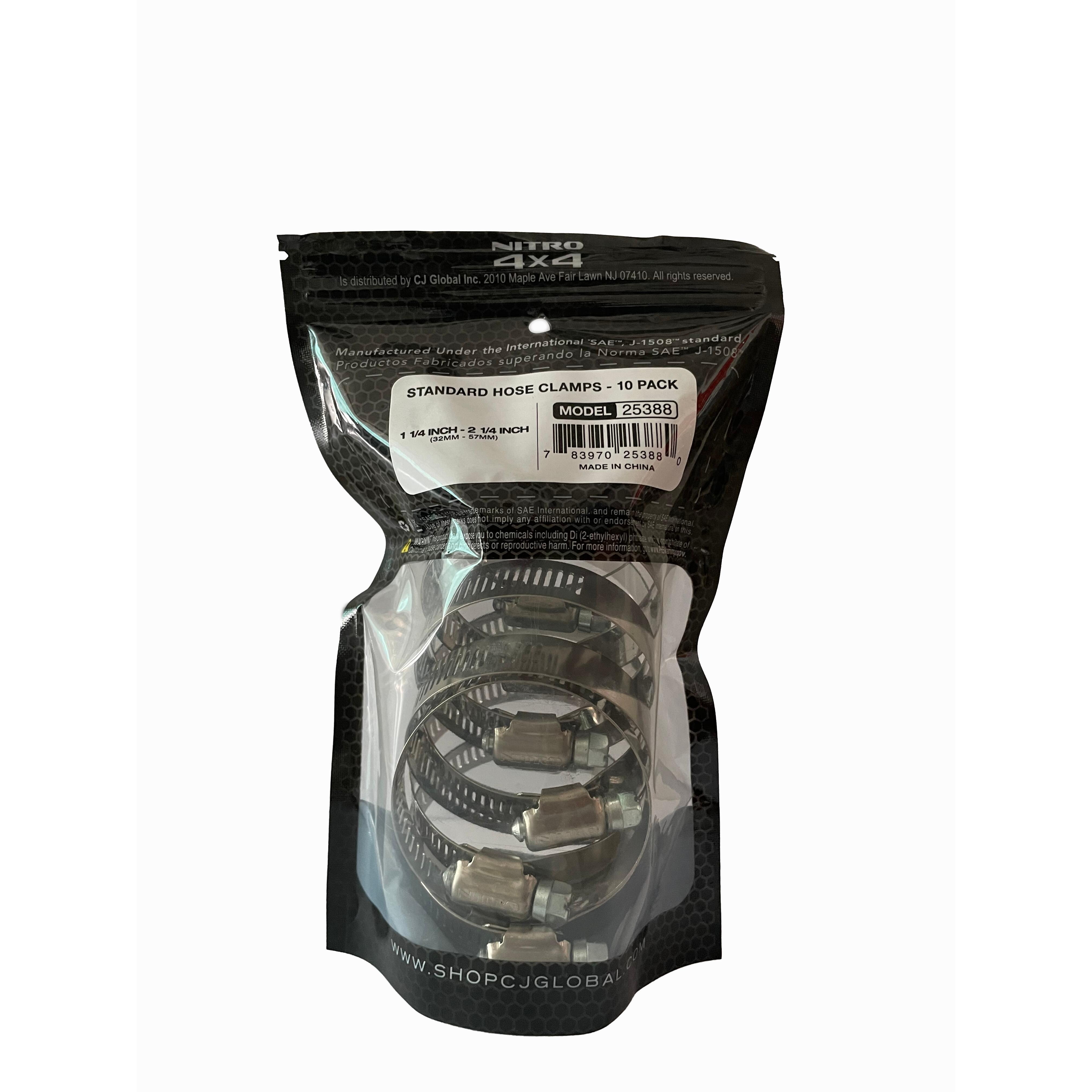 Nitro 4 X 4 Hose Clamp 10 Piece 25388 | AutoZone