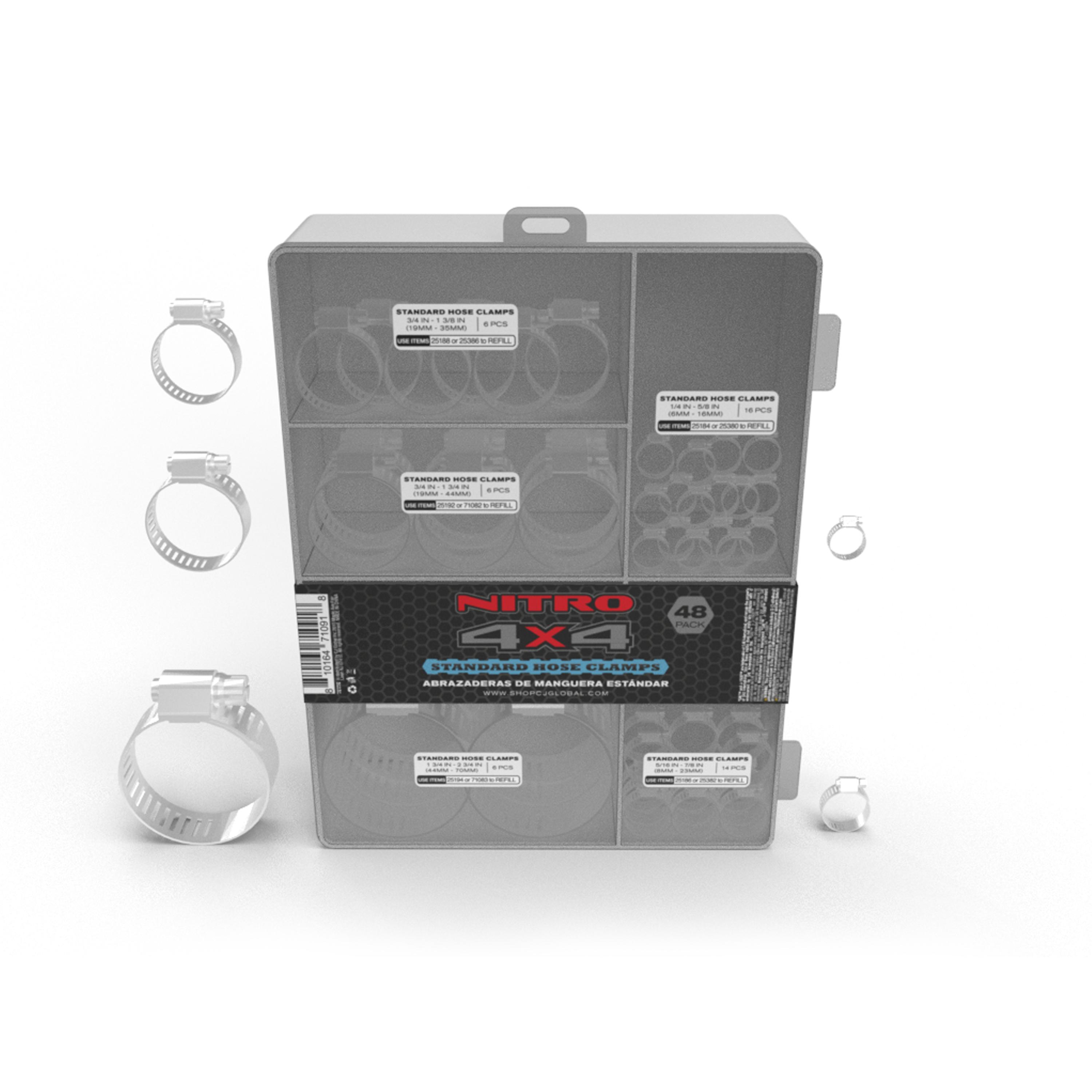 Nitro 4 X 4 Hose Clamp 48 Piece 71091 | AutoZone