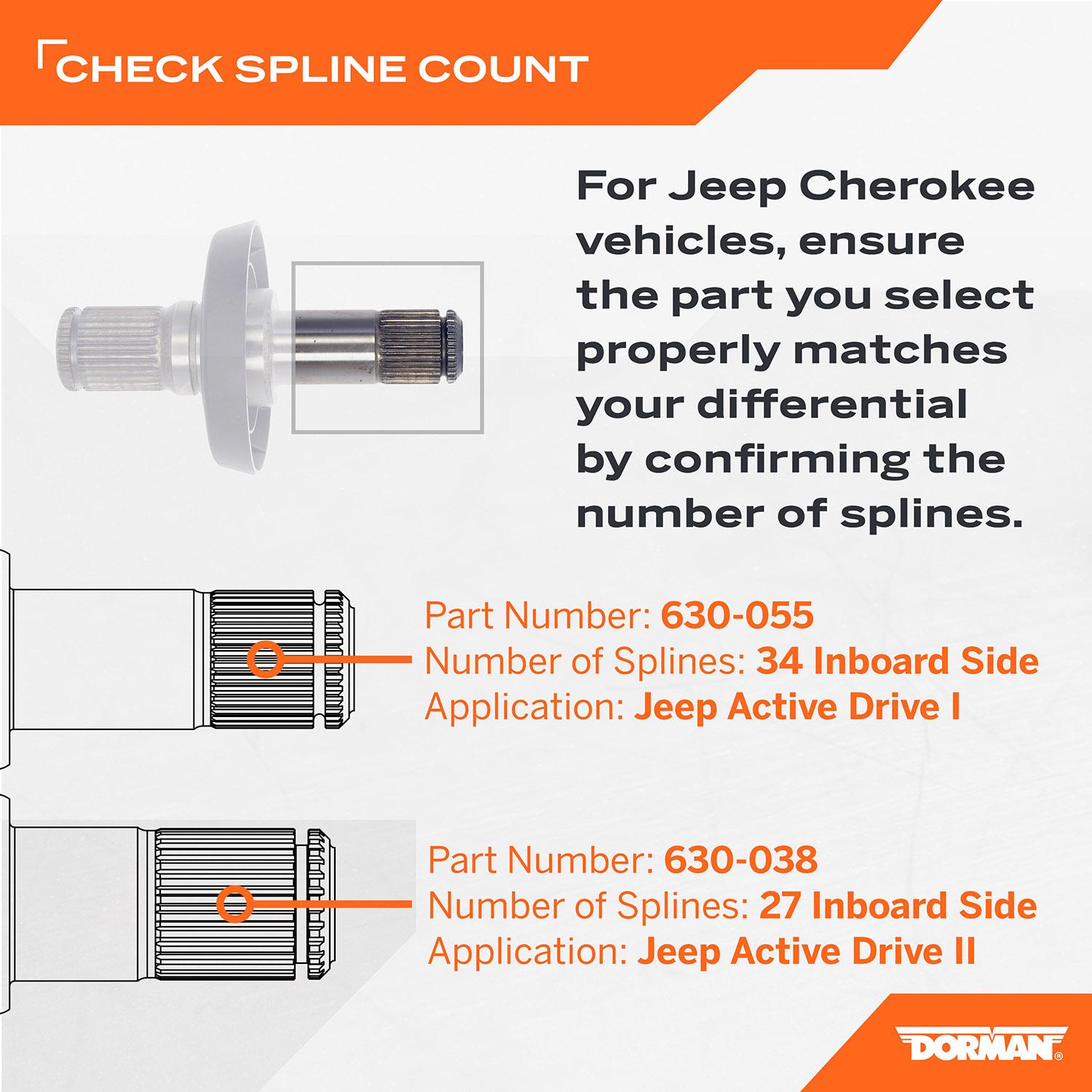 Dorman - OE Solutions Drive Axle Shaft Assembly 630-038 | AutoZone