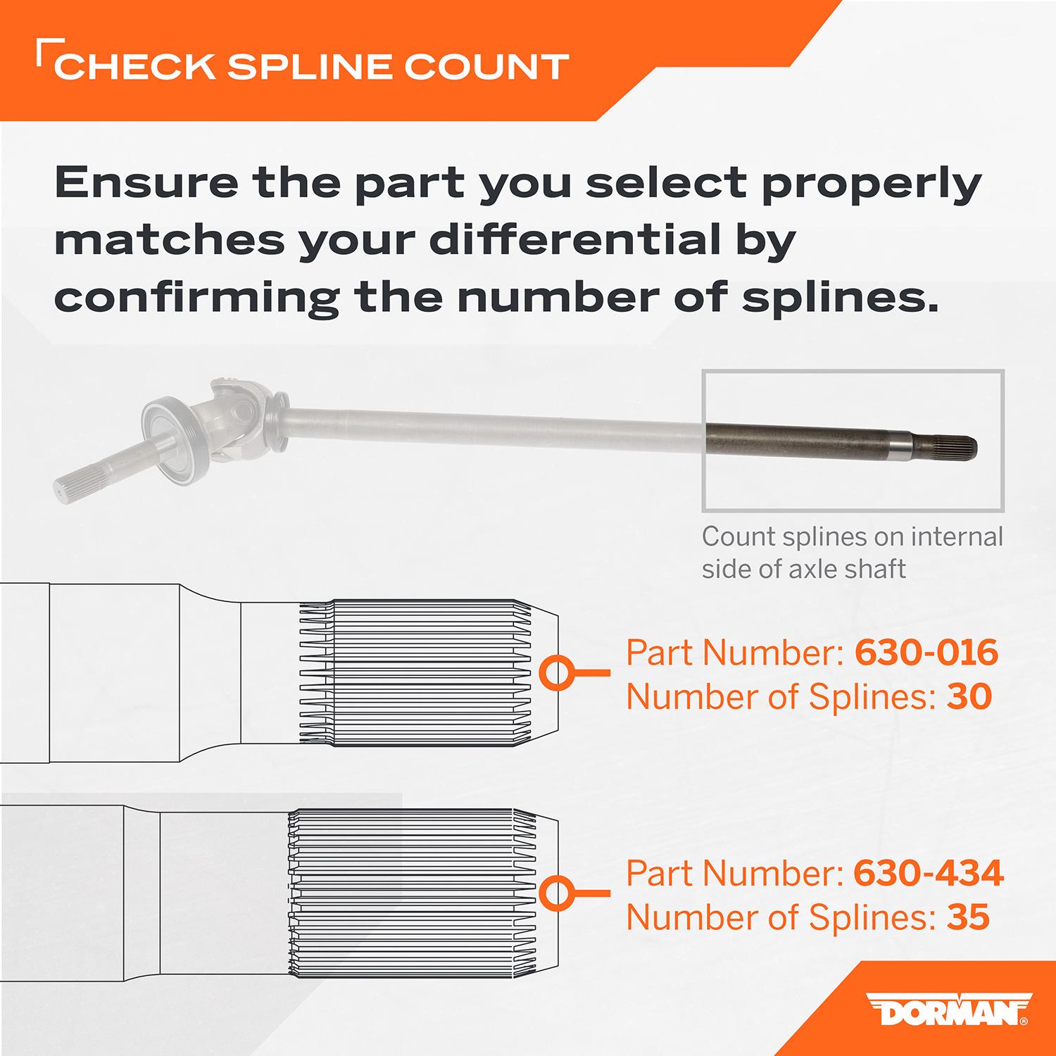Dorman - OE Solutions Drive Axle Shaft Assembly 630-434 | AutoZone