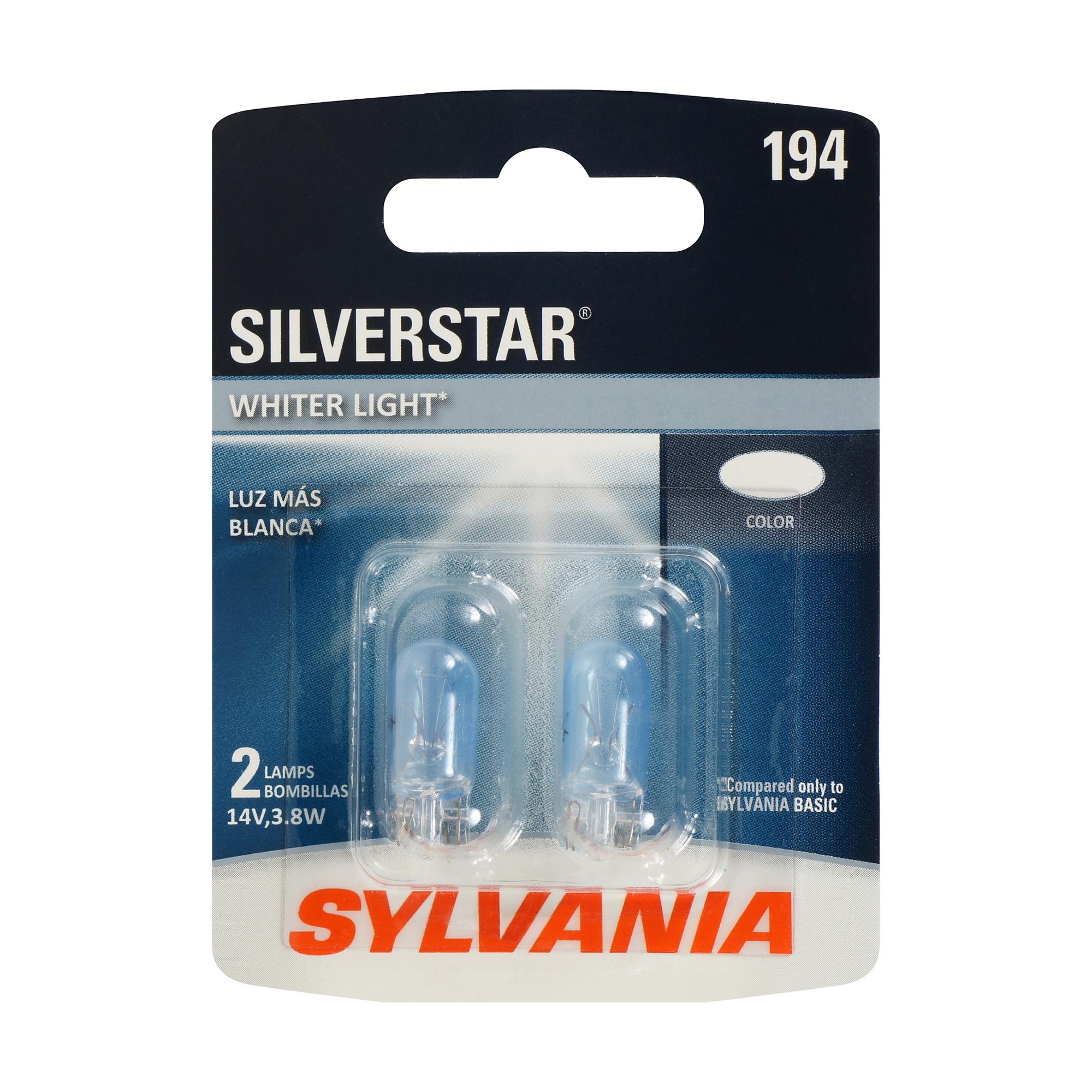 Sylvania SilverStar Light Bulb 2 Pack 194ST for Hyundai Santa Fe