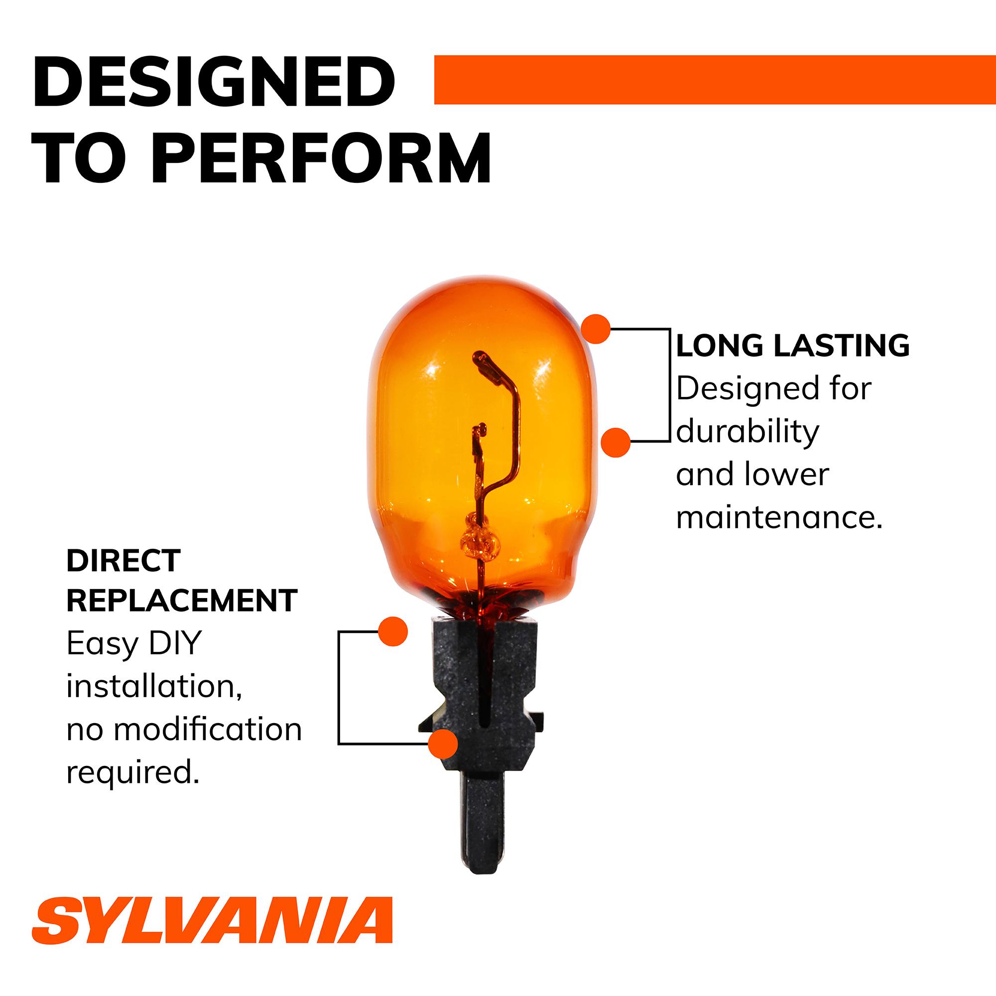 Sylvania Long Life Amber Light Bulb 2 Pack 4257NALL | AutoZone