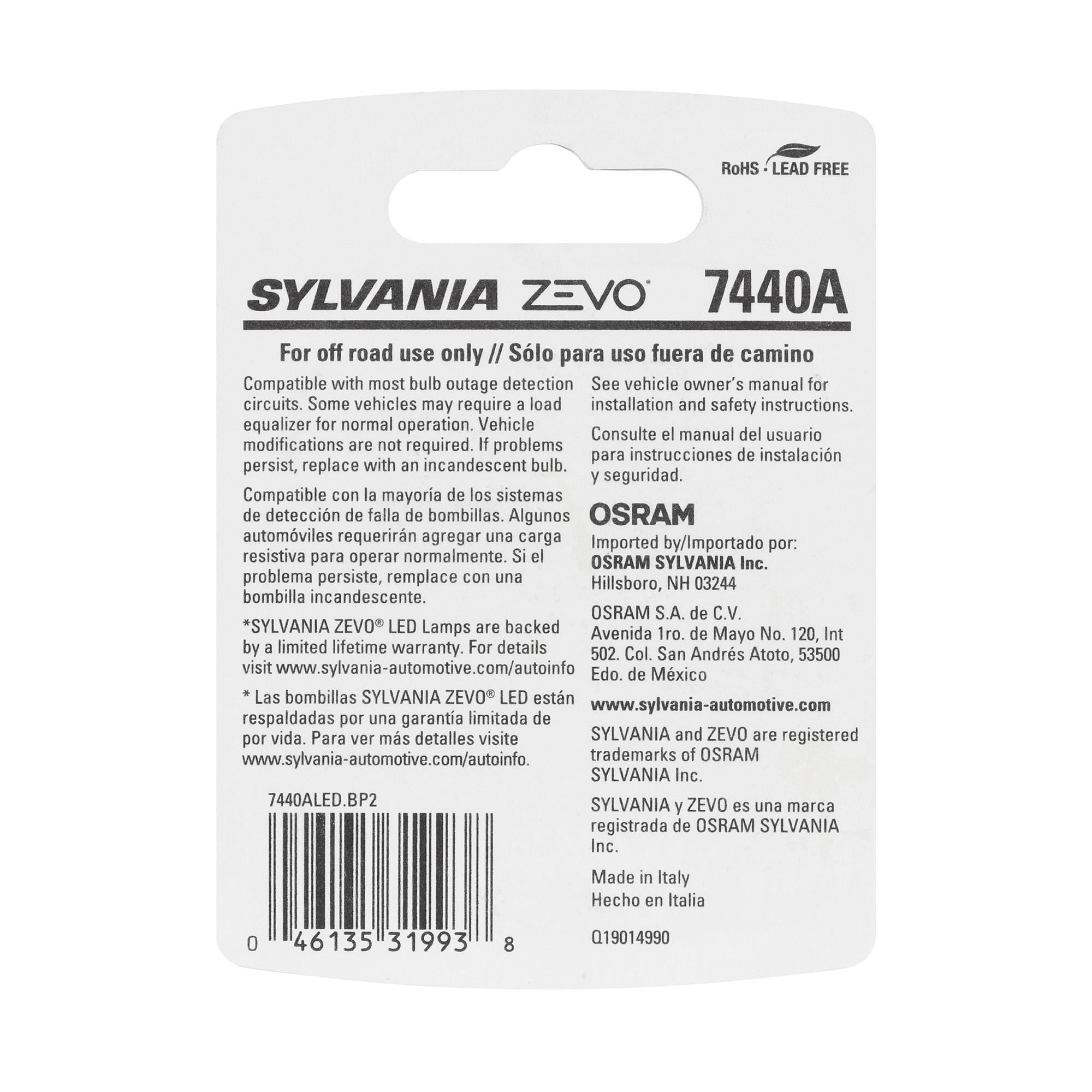 Sylvania ZEVO Bulb 7440AZEVOLED | AutoZone