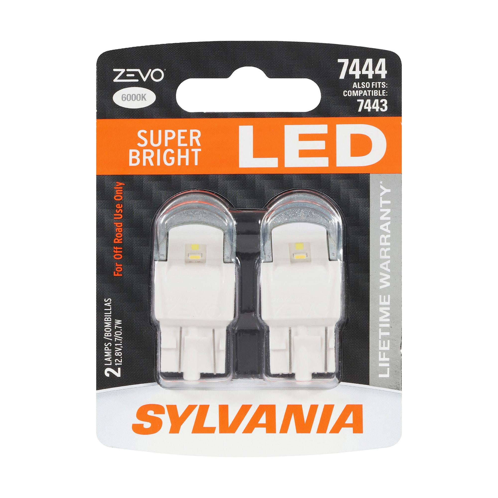Sylvania White LED Light Bulb, 2 Pack 7444ZEVOLED | AutoZone