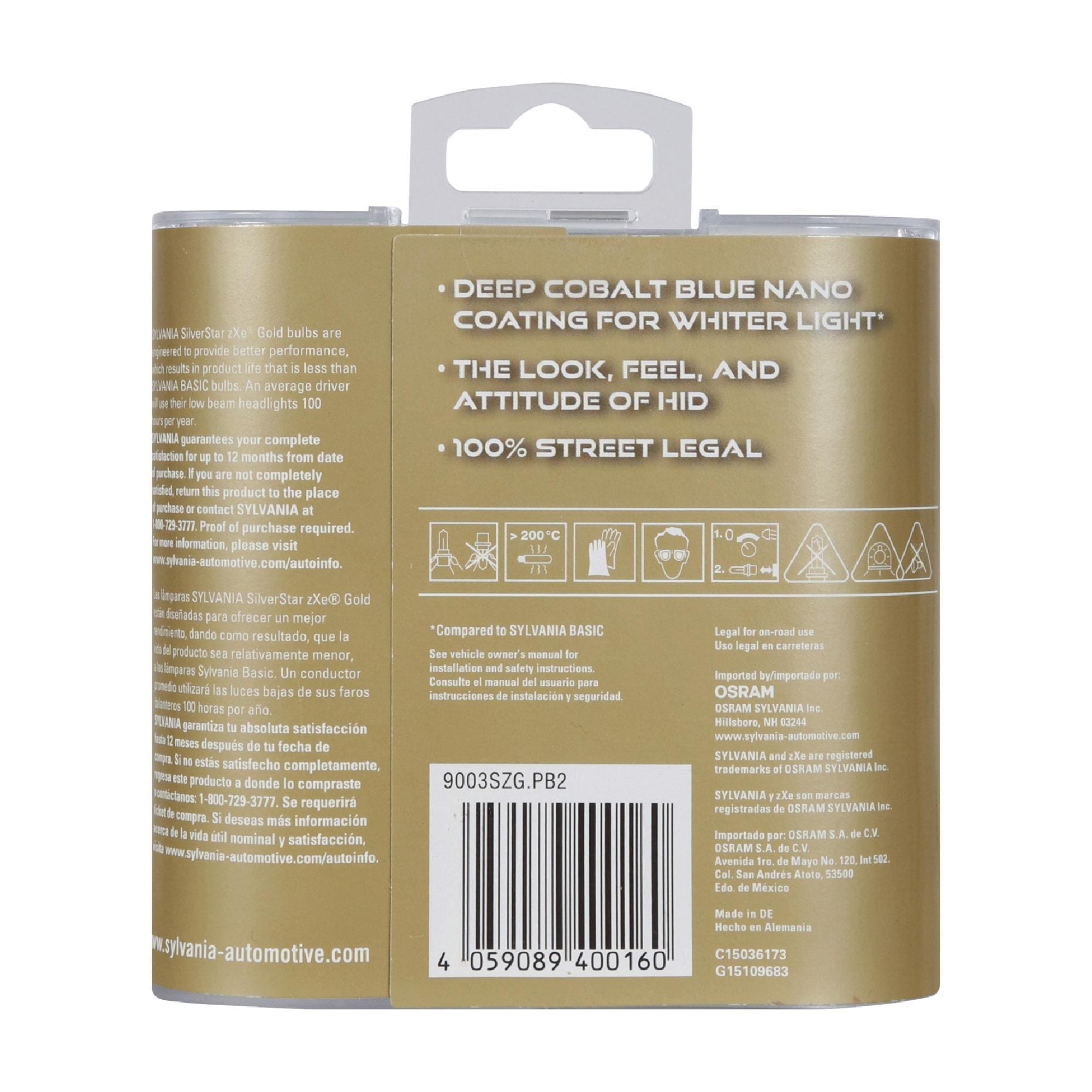 SilverStar zXe Headlight and Fog Light Bulb 9003SZGOLD-2 | AutoZone