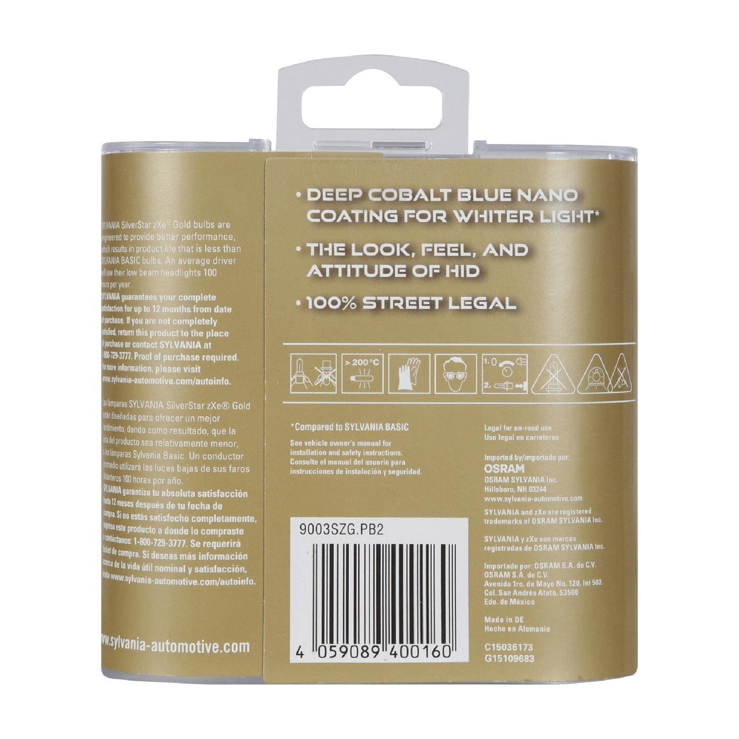 SilverStar zXe Headlight and Fog Light Bulb 9003SZGOLD-2 | AutoZone