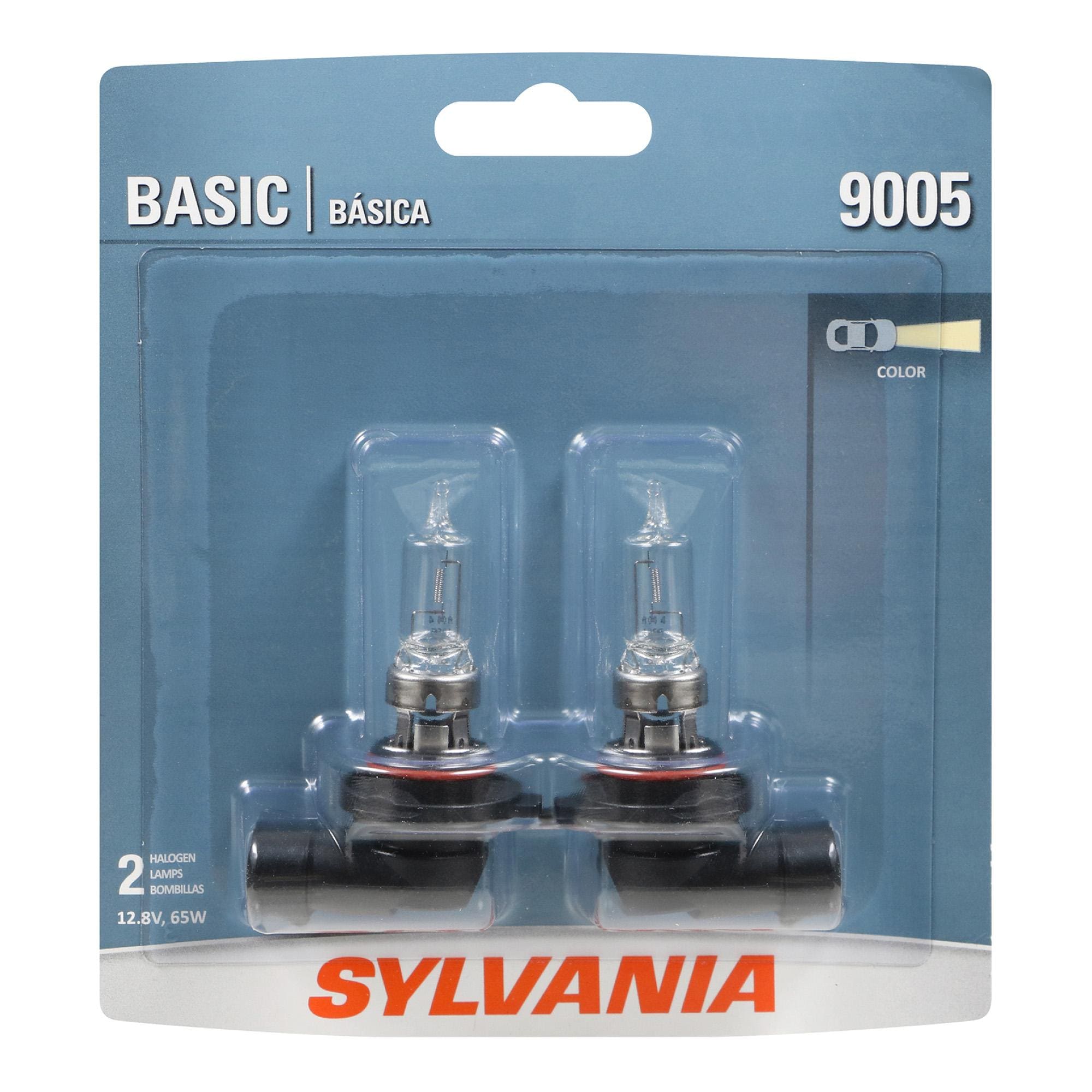 Sylvania Basic Halogen Light Bulb, 2 Pack 9005-2 for Ford Fiesta