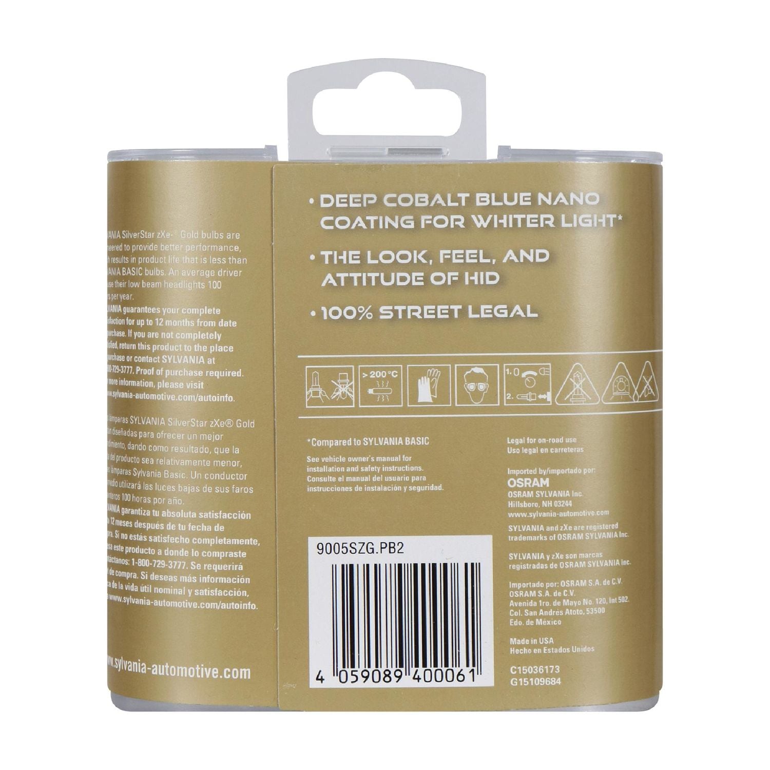 SilverStar zXe Gold Mini Bulb with Headlights 9005SZGOLD-2 | AutoZone