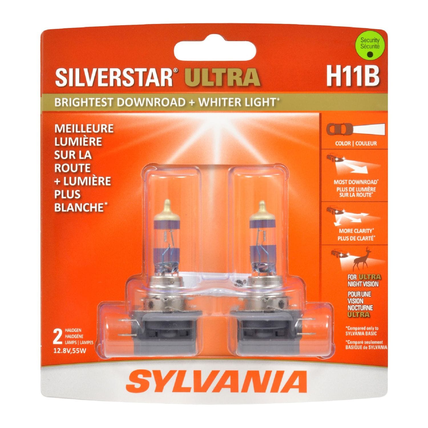 Sylvania SilverStar Ultra Bulb H11BSU-2 for Ford Fiesta