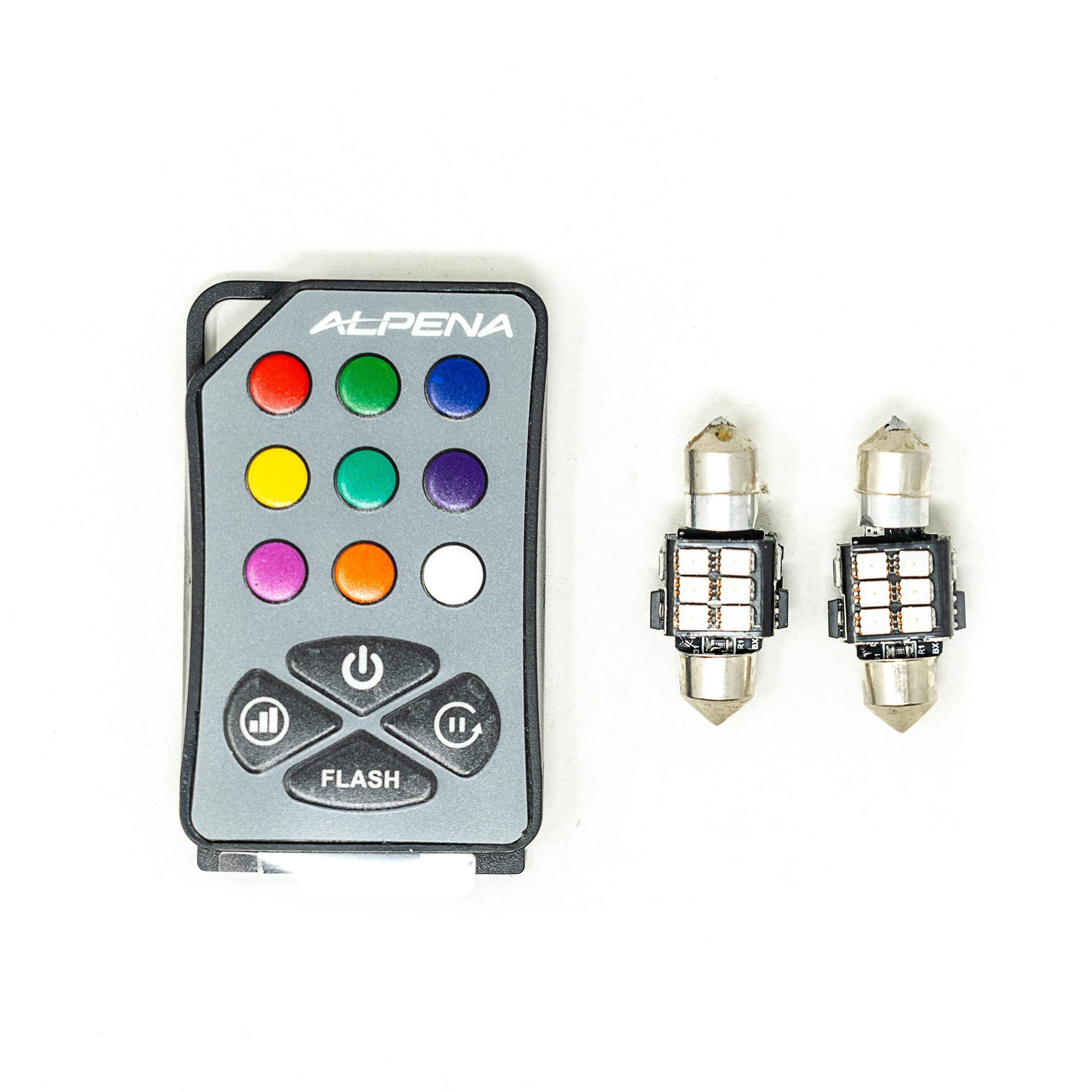 Alpena 31-36mm Multi-Color LED Bulbs with Remote | AutoZone