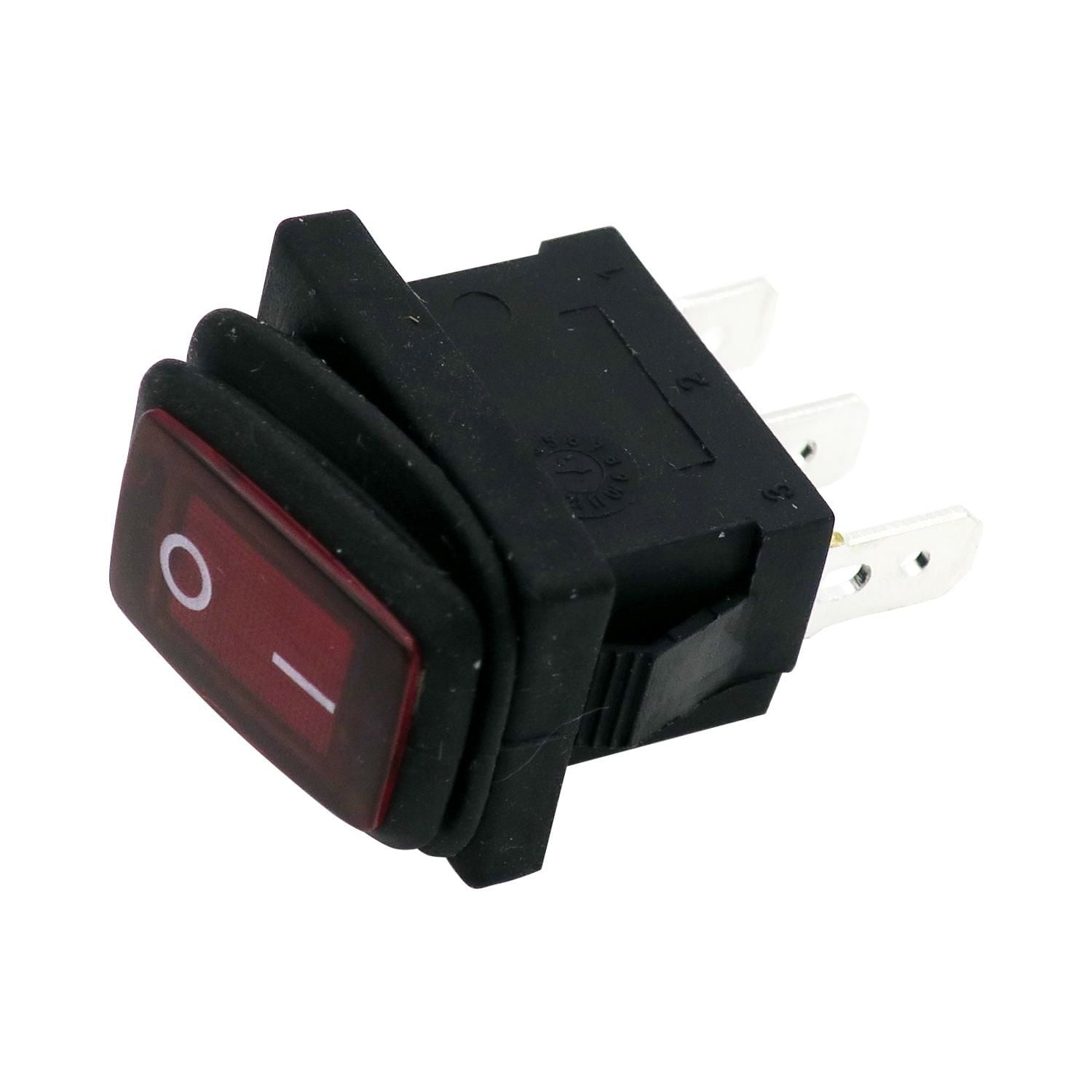 Cambridge 15 Amps Weatherproof MINI Black with Glow Rocker Switch