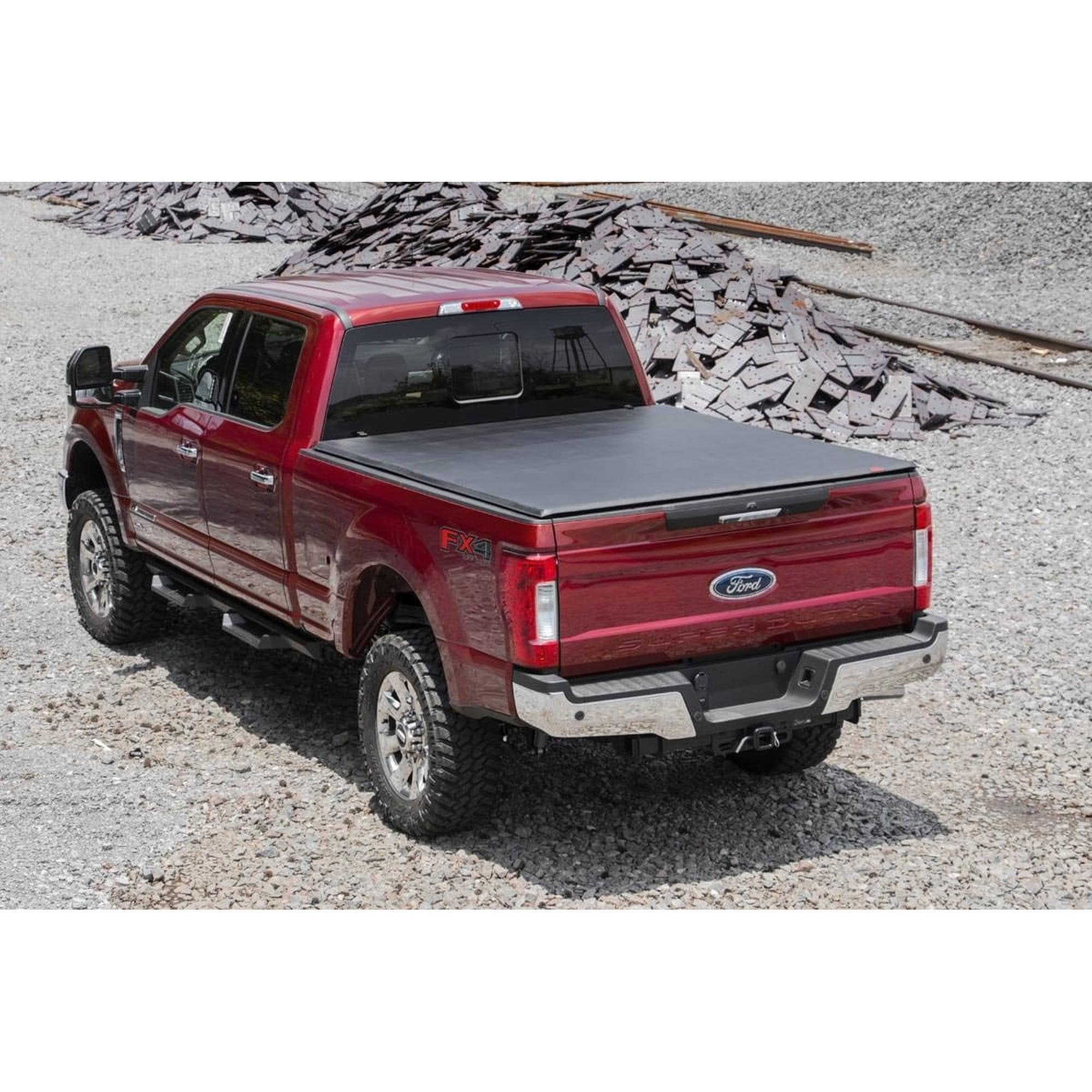 Rough Country Soft Fold-Up Tonneau Cover 41517650A | AutoZone