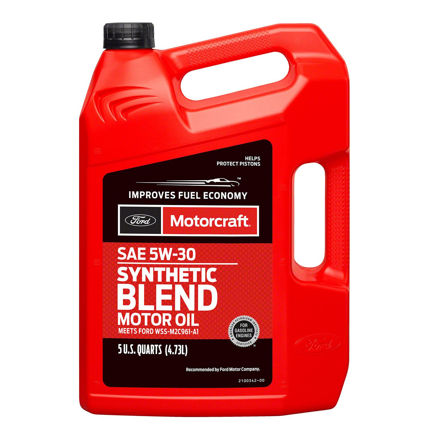 Motorcraft Synthetic Blend 5W-30 Motor Oil 5 Quart for GMC Sonoma