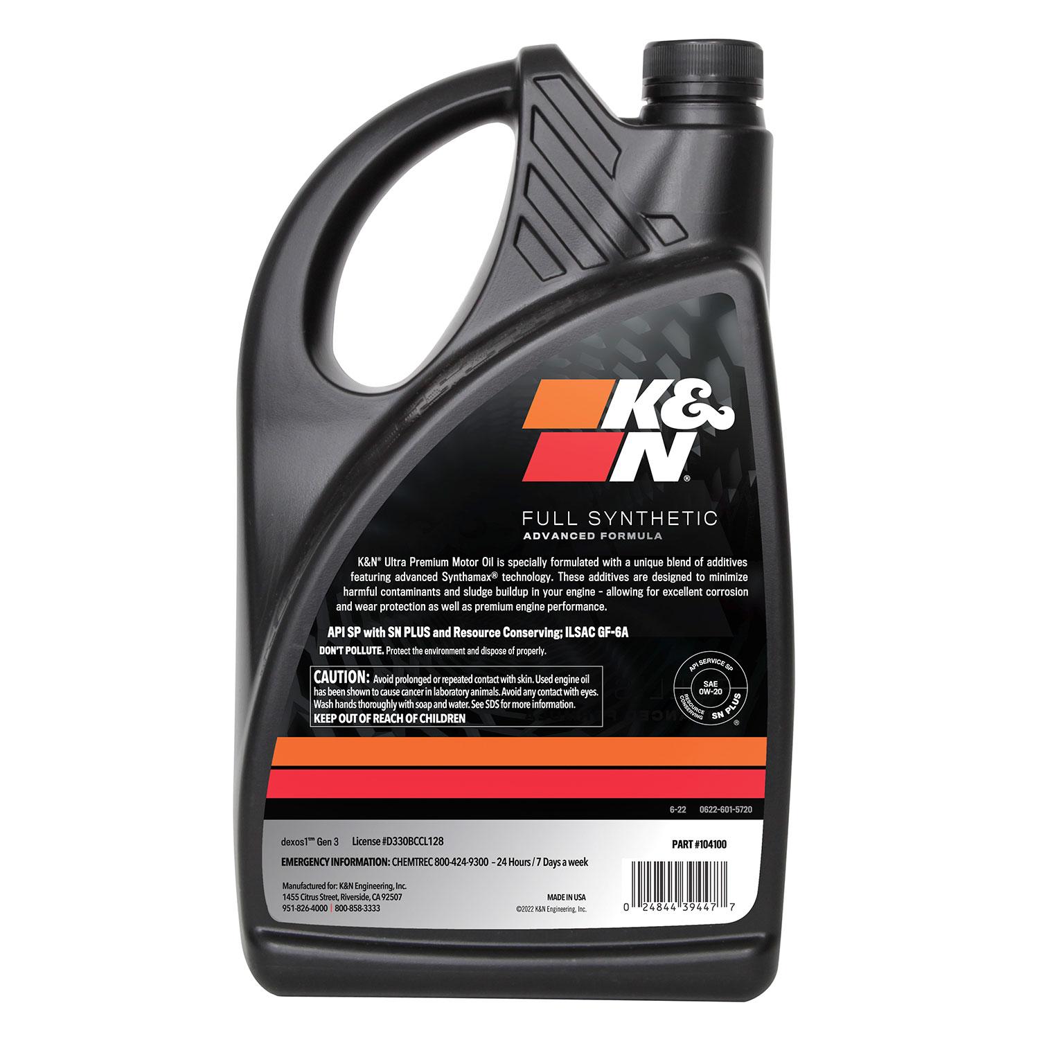 K&N Performance Full Synthetic 0W-20 Motor Oil 5 | AutoZone