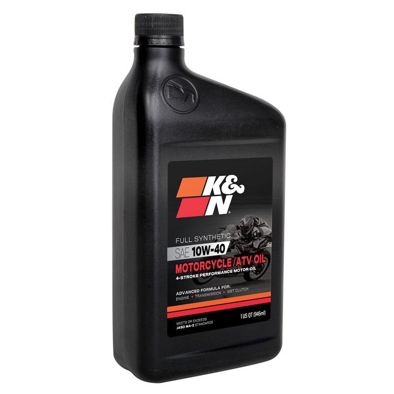 K&N Performance Motorcycle Full Synthetic 10W-40 Motor Oil 1 Quart