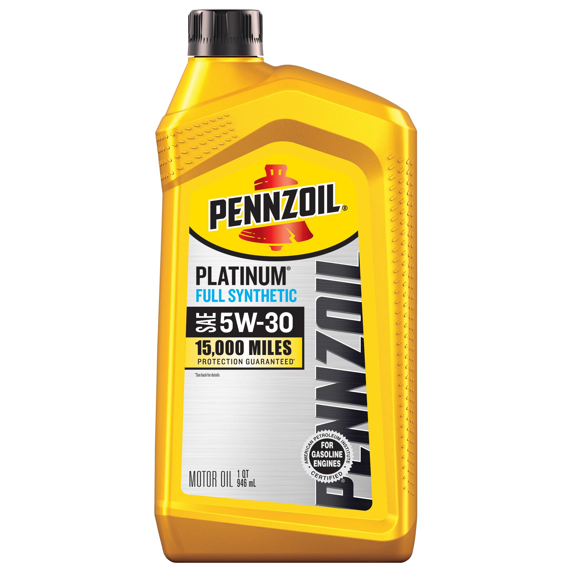 Pennzoil Platinum Full Synthetic 5W-30 Motor Oil 1 Quart | AutoZone