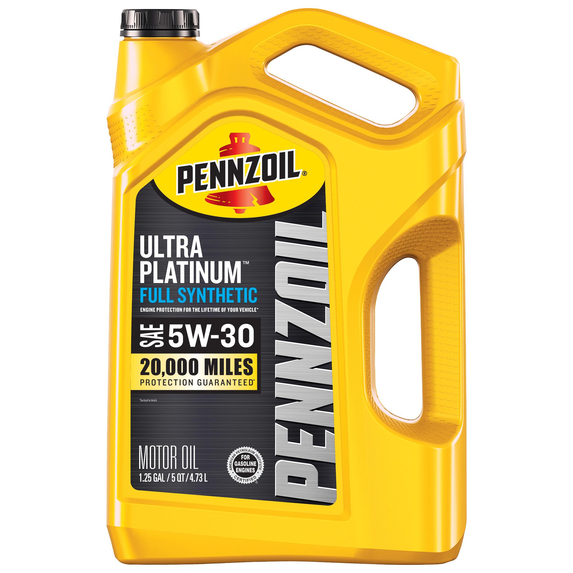 ペンズオイル　PLATINUM5w-30 Pennzoil Ultra Platinum Full Synthetic 5W-30 Motor Oil 5 Quart