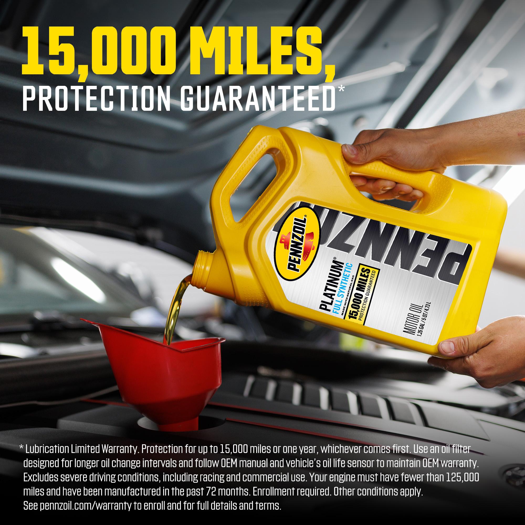 Pennzoil Platinum Full Synthetic 5W-30 Motor Oil 5 Quart 550046126