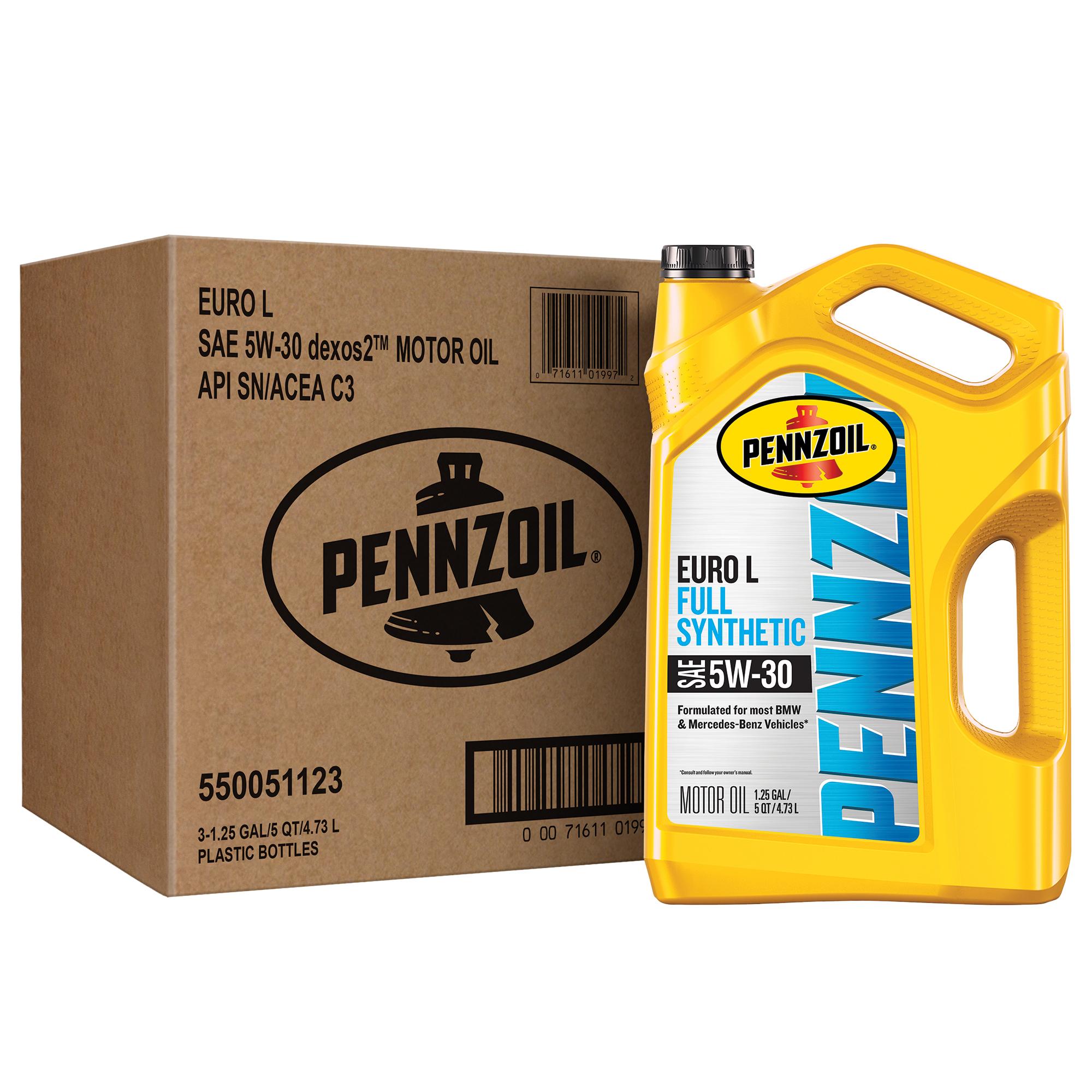 Pennzoil Platinum Euro L Full Synthetic 5W-30 Motor Oil 5 Quart