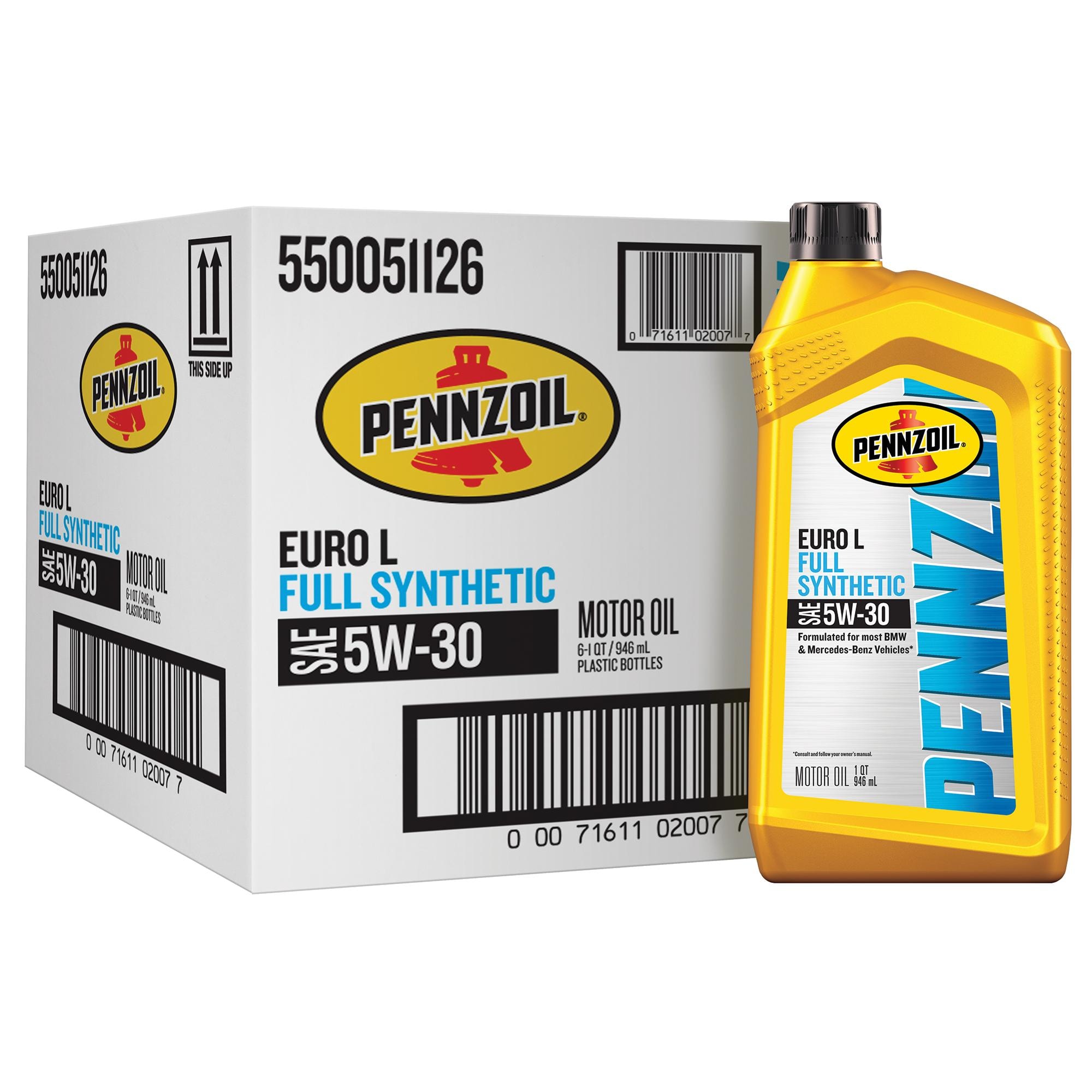 Pennzoil Platinum Euro L Full Synthetic 5W-30 Motor Oil 1 Quart