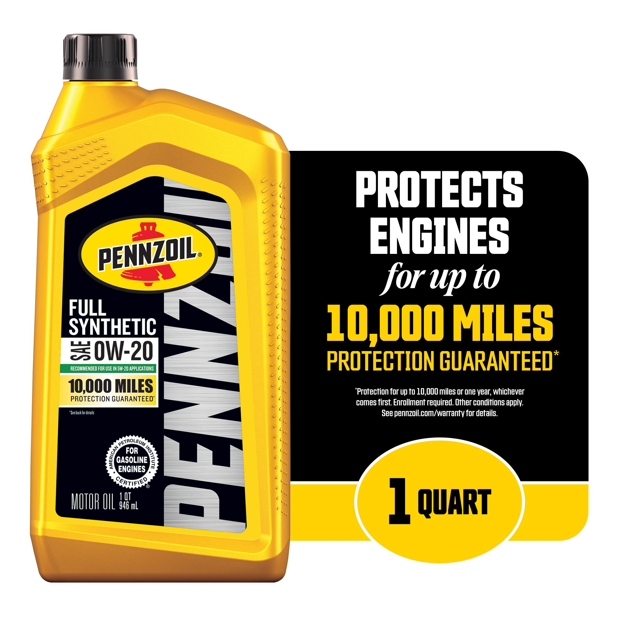 Pennzoil Full Synthetic 0W-20 Motor Oil 1 Quart | AutoZone